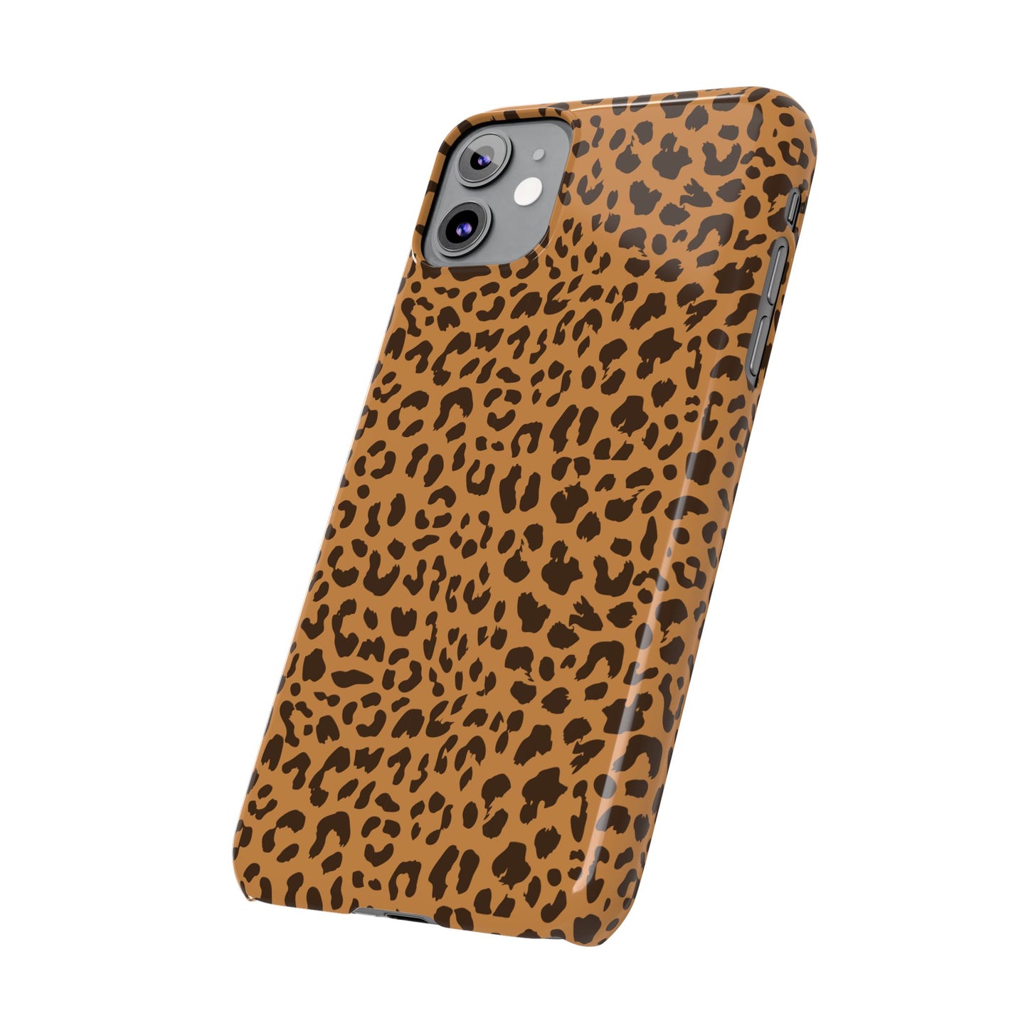 Sleek Leopard Print Slim Phone Case - Stylish & Durable Protection