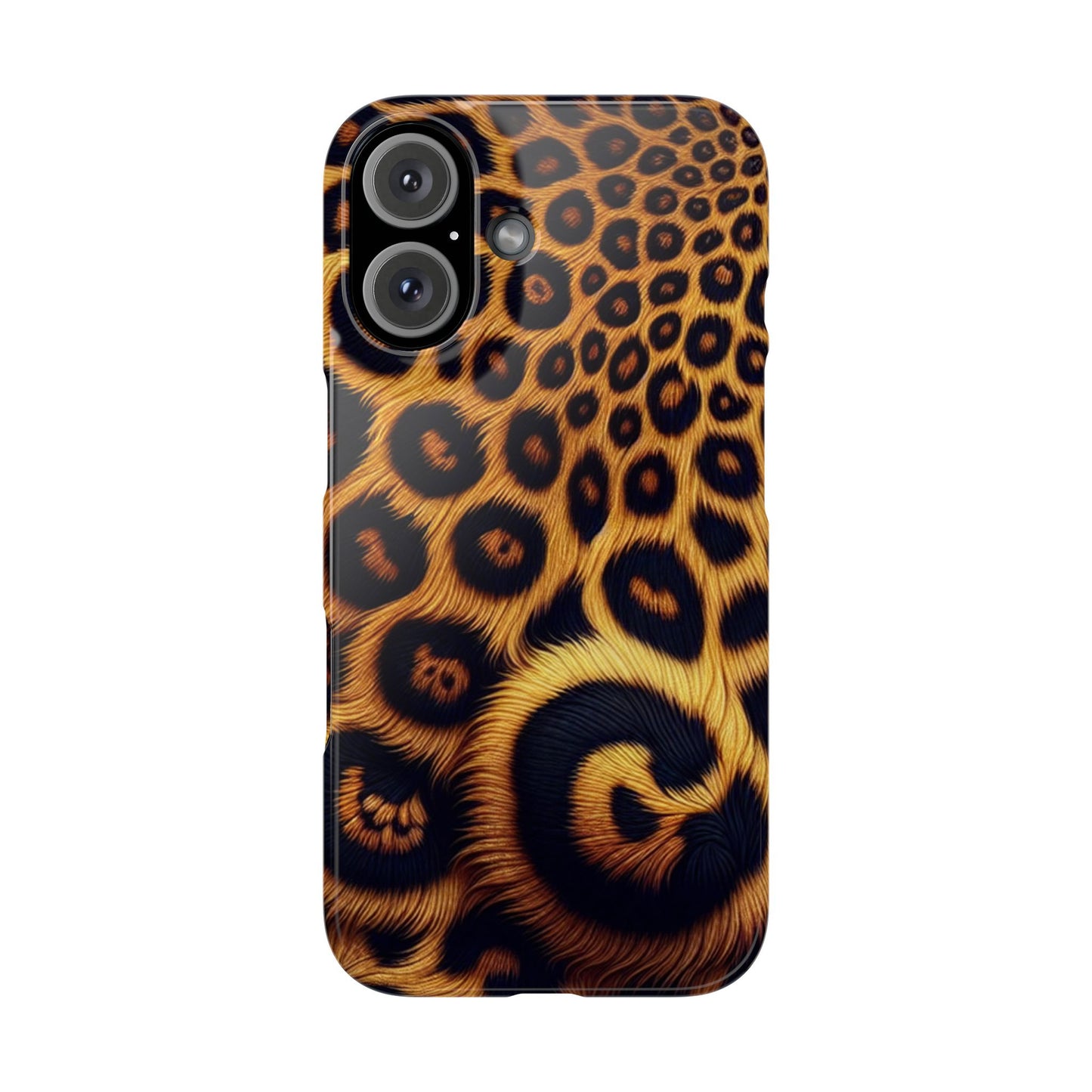 "New" Leopard Print Slim Phone Case - Trendy Animal Design