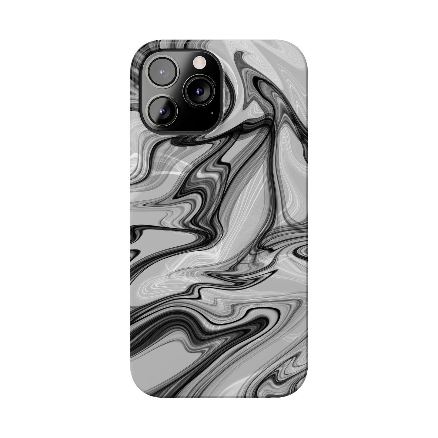 Stylish Black and Gray Abstract Slim Phone Case