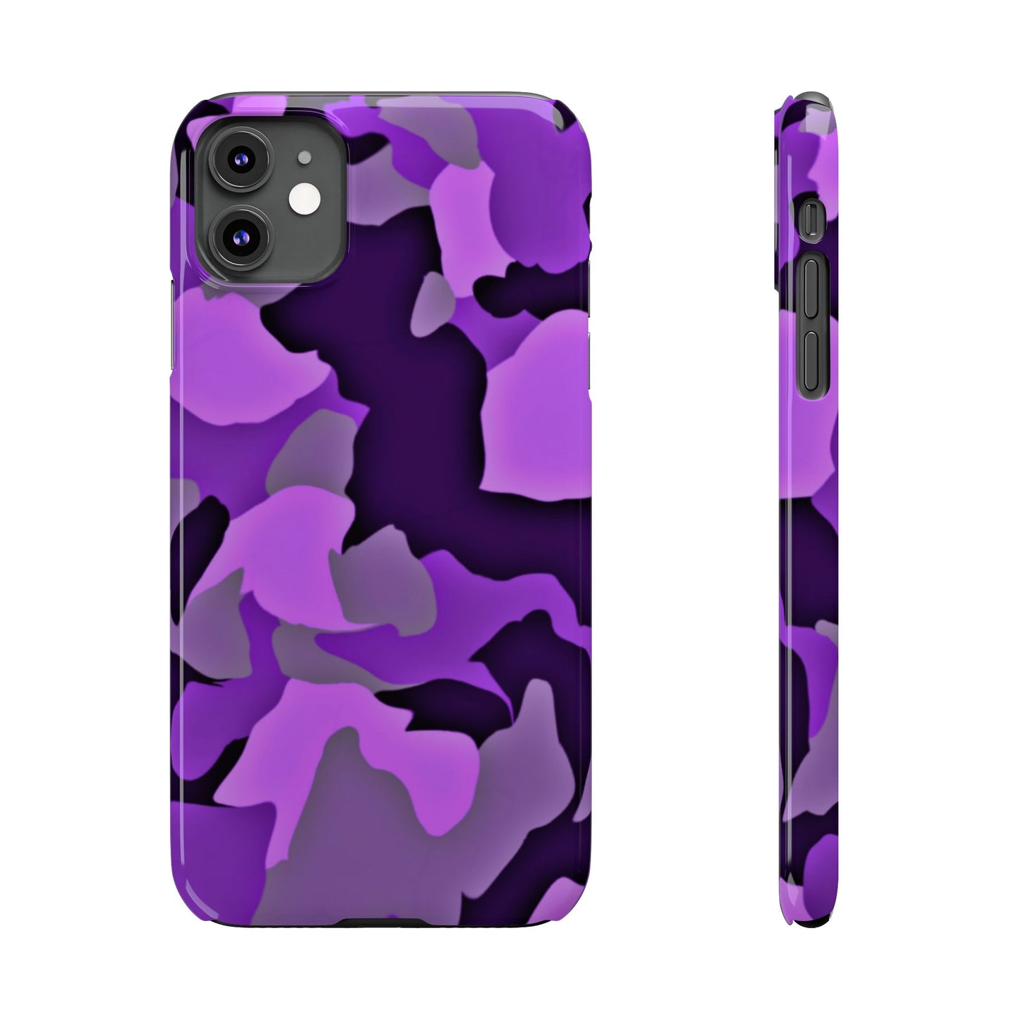 Colorful Purple Abstract Slim Phone Case - Stylish Mobile Accessory for Trendsetters