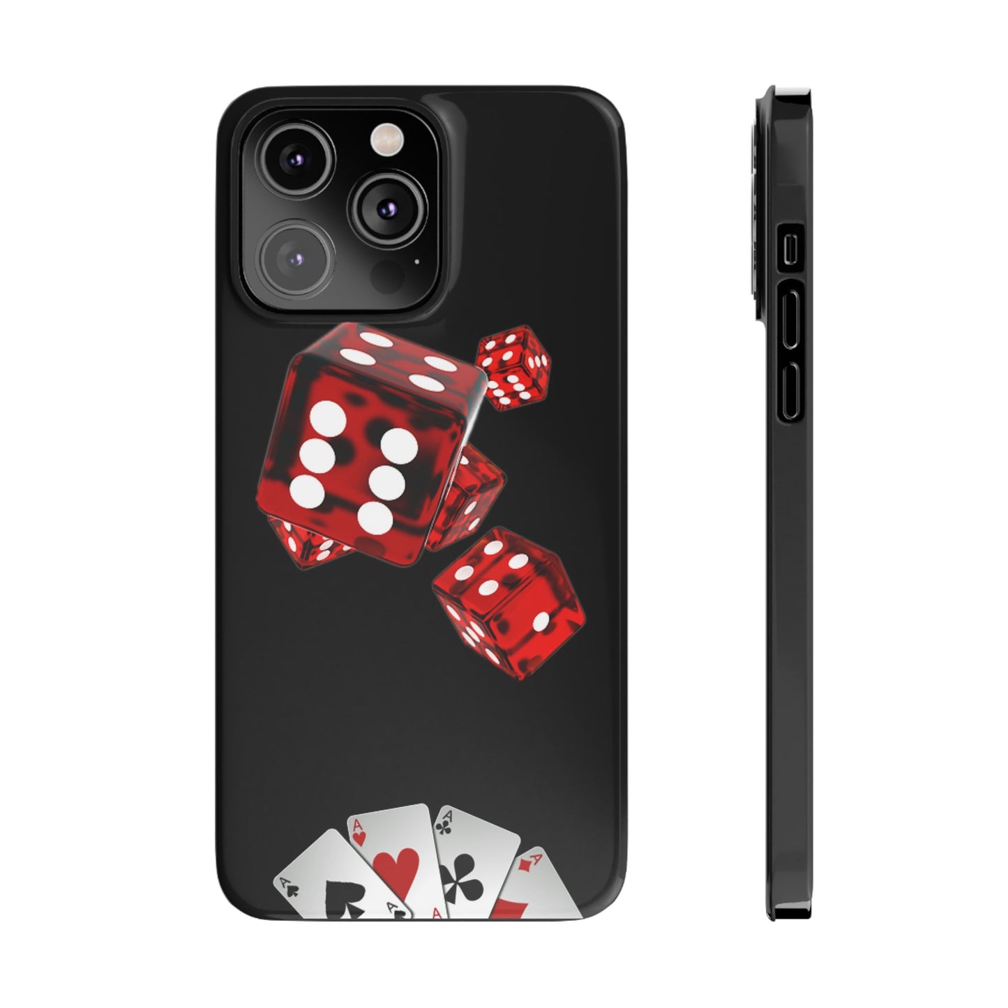 Sleek Casino Dice Slim Phone Case – Perfect for Gamblers and Poker Enthusiasts