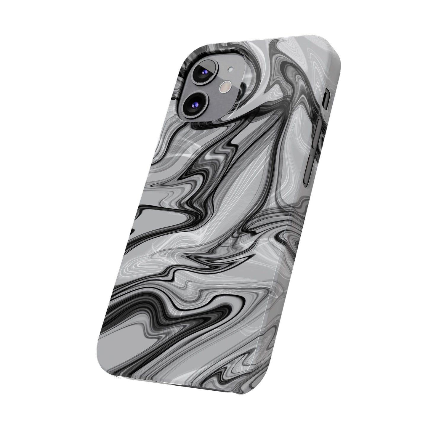 Stylish Black and Gray Abstract Slim Phone Case