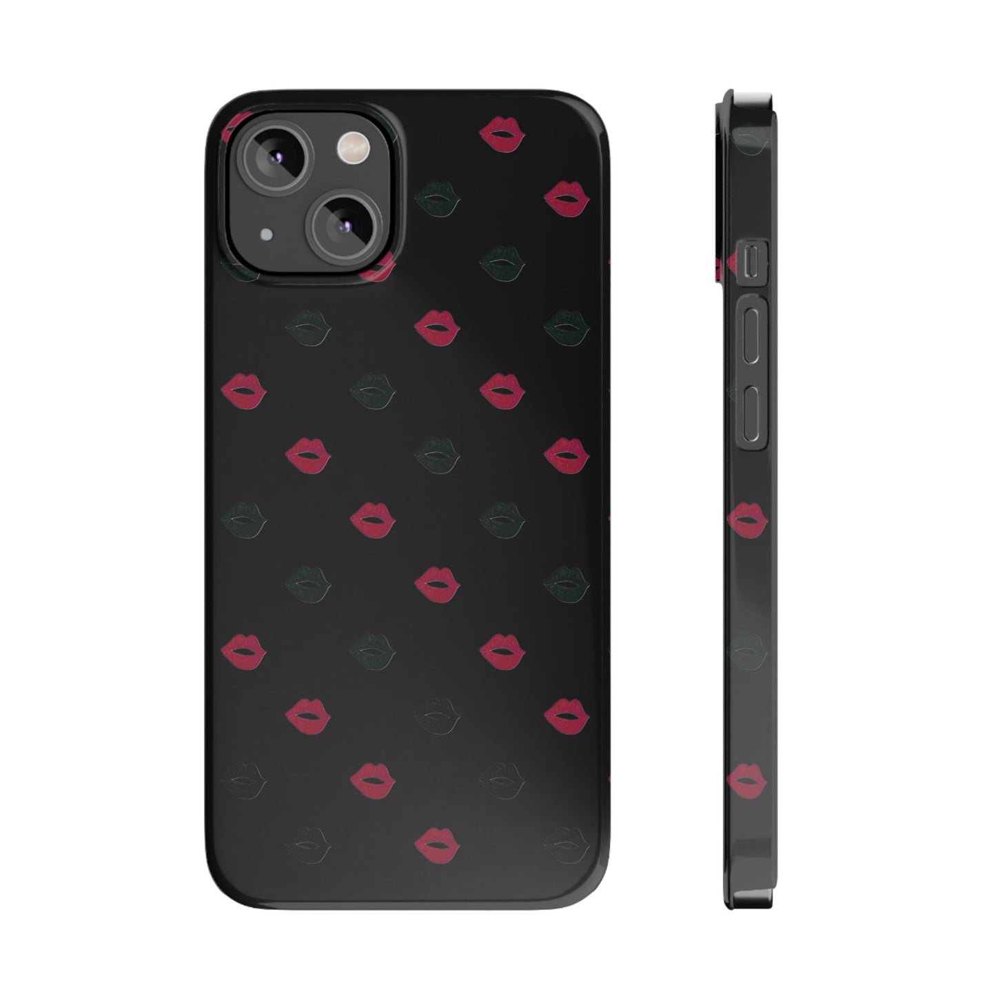 Chic Lip Pattern Slim Phone Case - Stylish Protection for Trendsetters