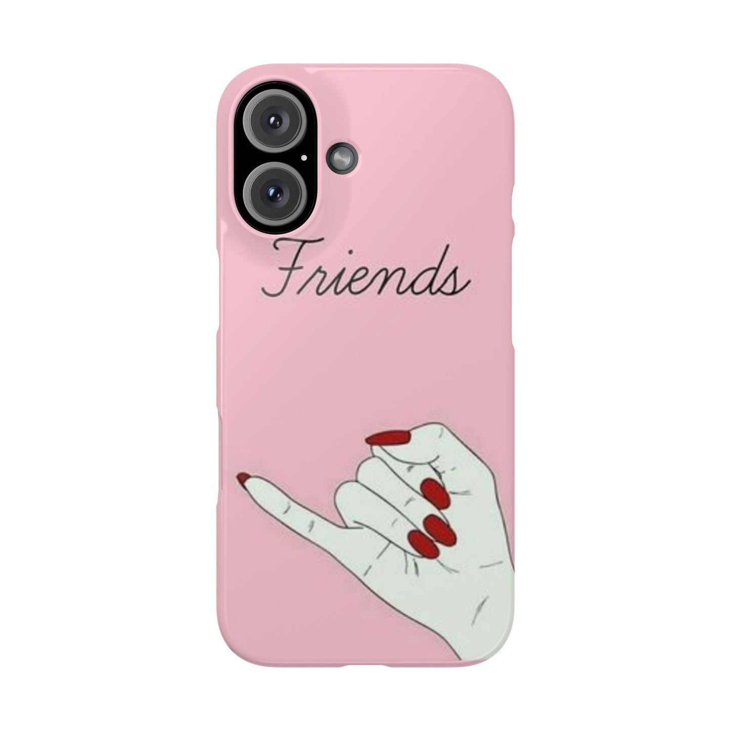 Stylish Slim Phone Case - 'Friends' Design - Perfect Gift for Besties