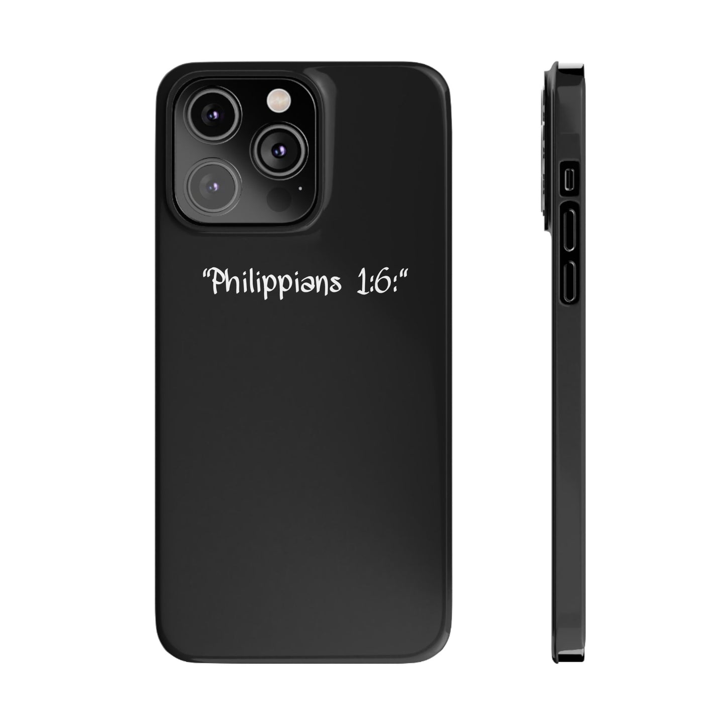 Bible verse "Philippians 1:6" - iPhone Case