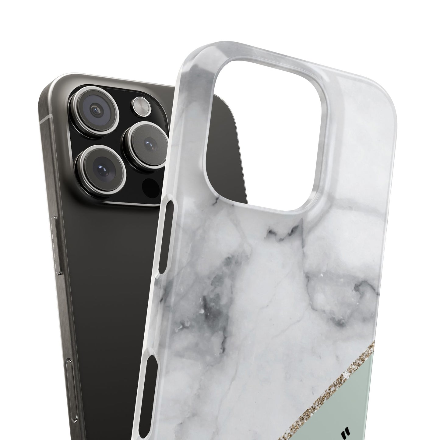 Custom Marble Slim Phone Case - Personalized Design for Trendy Protection