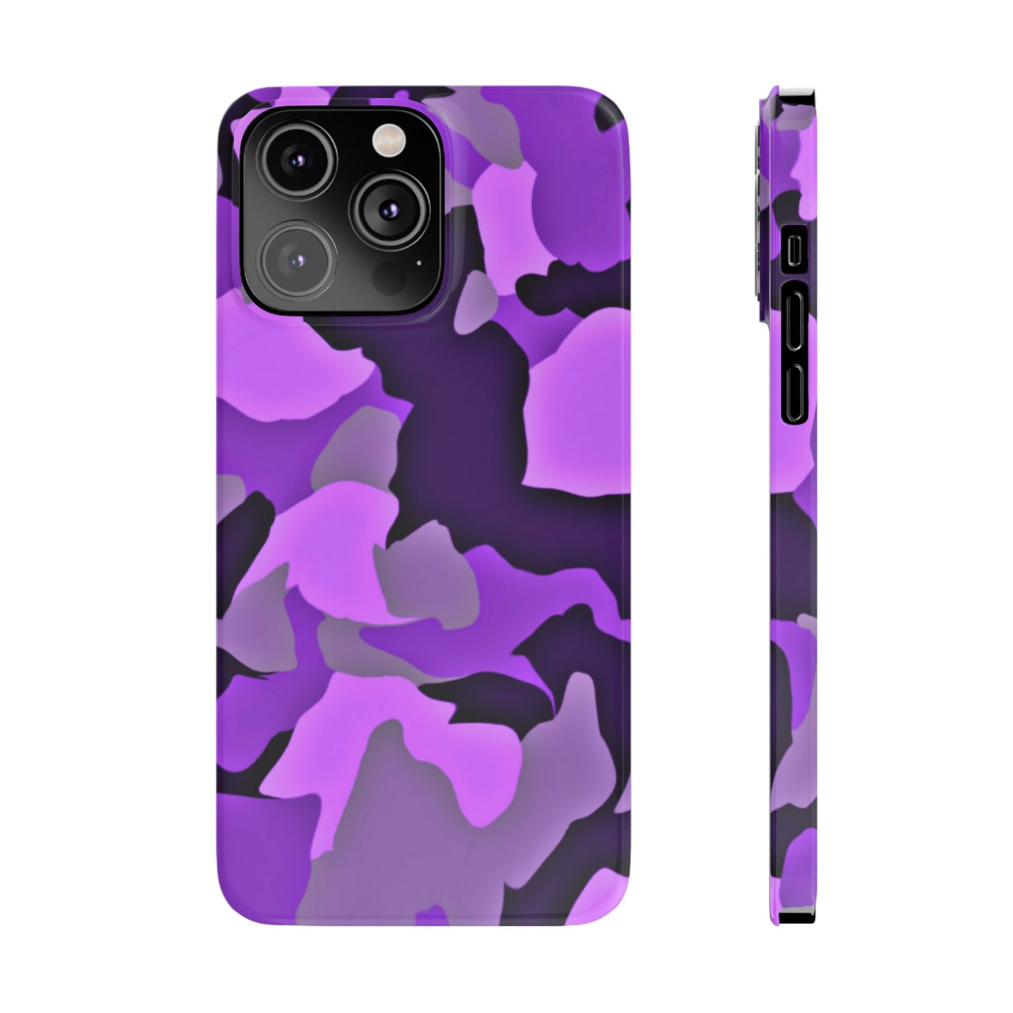 Colorful Purple Abstract Slim Phone Case - Stylish Mobile Accessory for Trendsetters