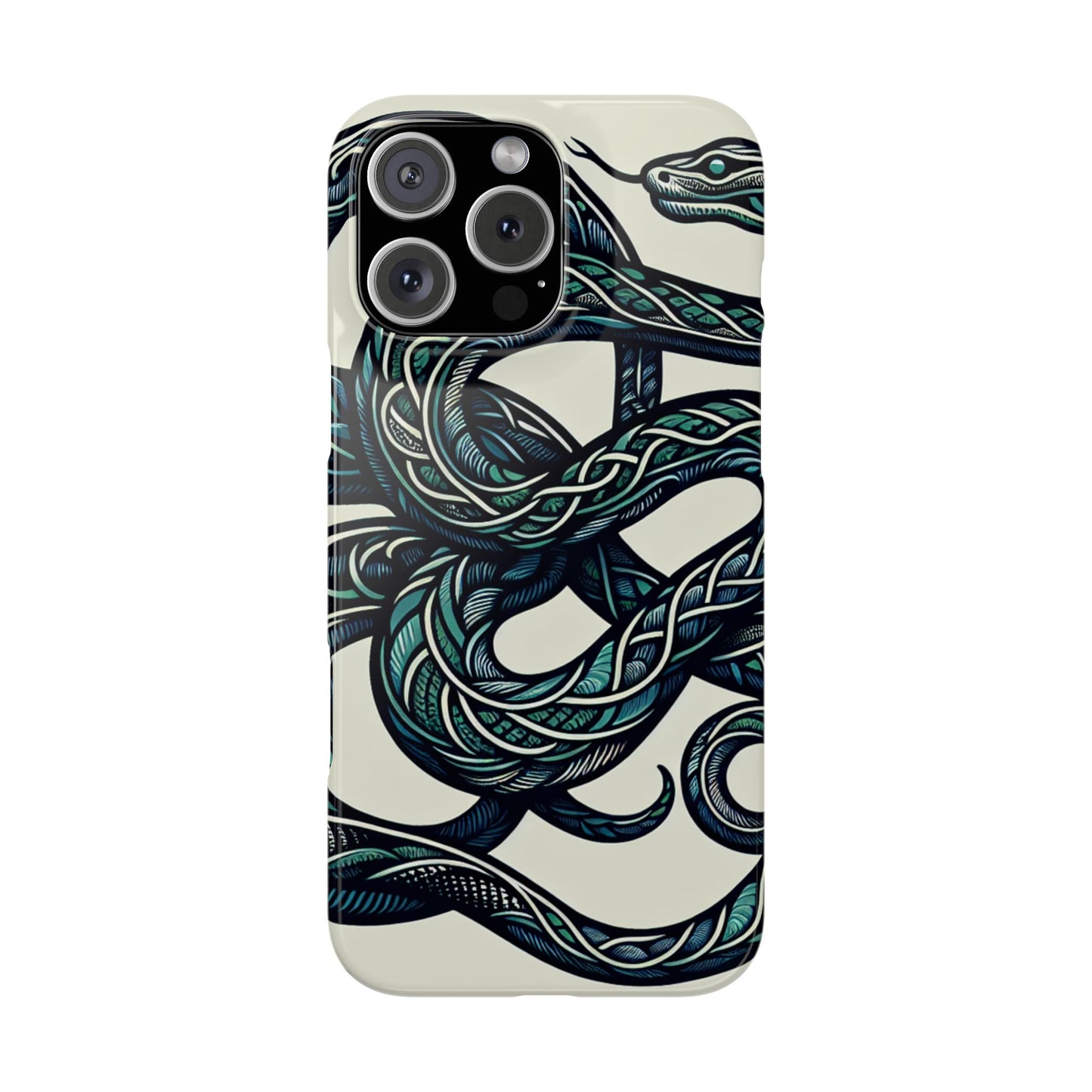 Artistic Snake Slim Phone Case - Unique Design for Nature Lovers