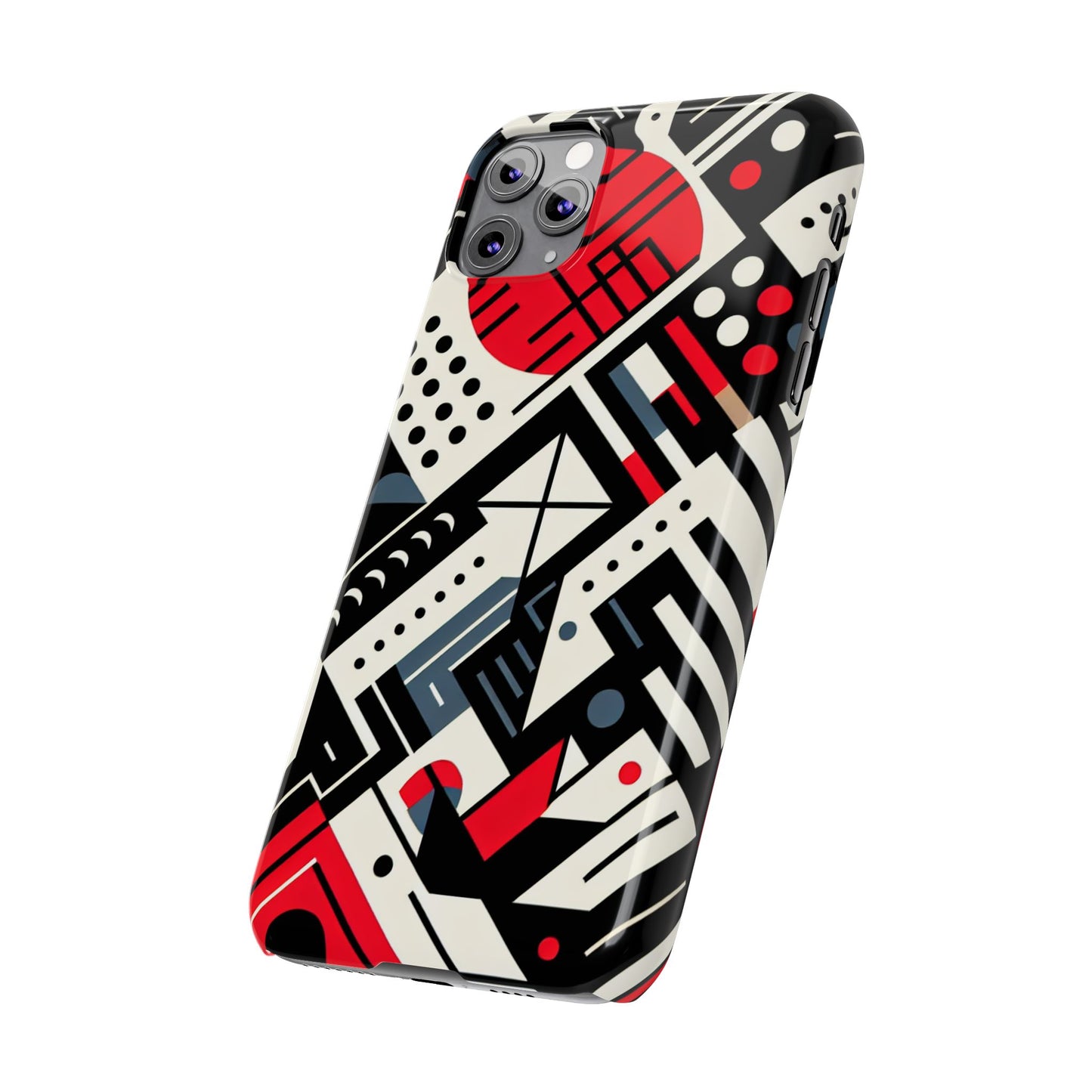 Geometric Abstract Slim Phone Case - Modern Design for Trendsetters