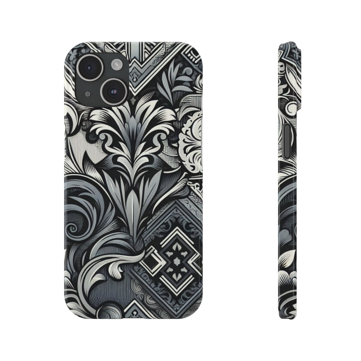 Elegant Floral Slim Phone Case - Stylish Protection for Modern Aesthetics