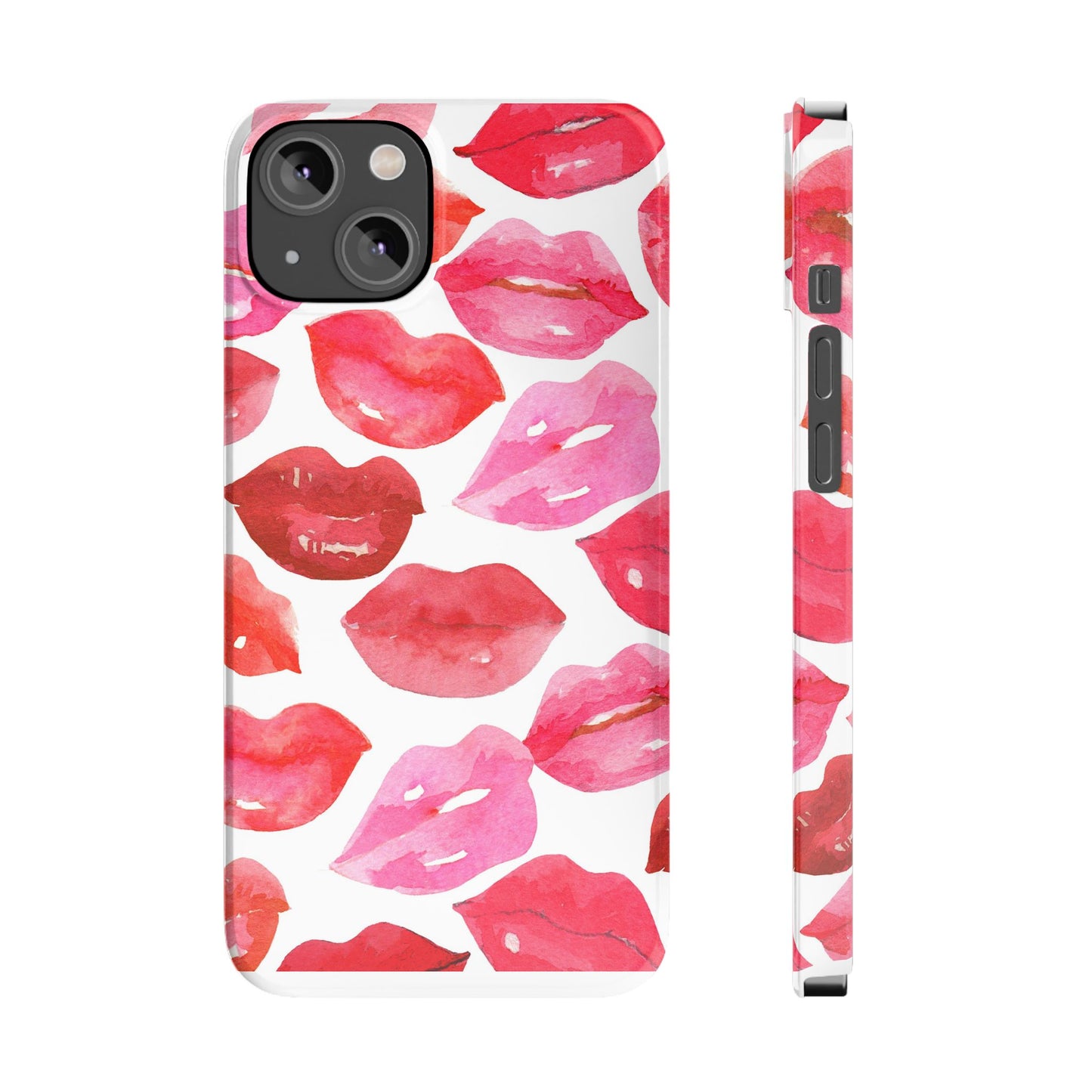 Romantic Kiss Lip Design Slim Phone Case - Perfect Gift for Valentine's Day