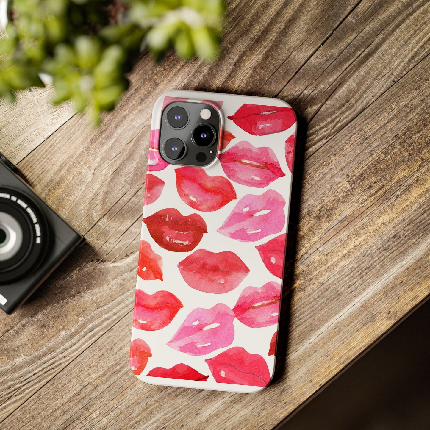 Romantic Kiss Lip Design Slim Phone Case - Perfect Gift for Valentine's Day