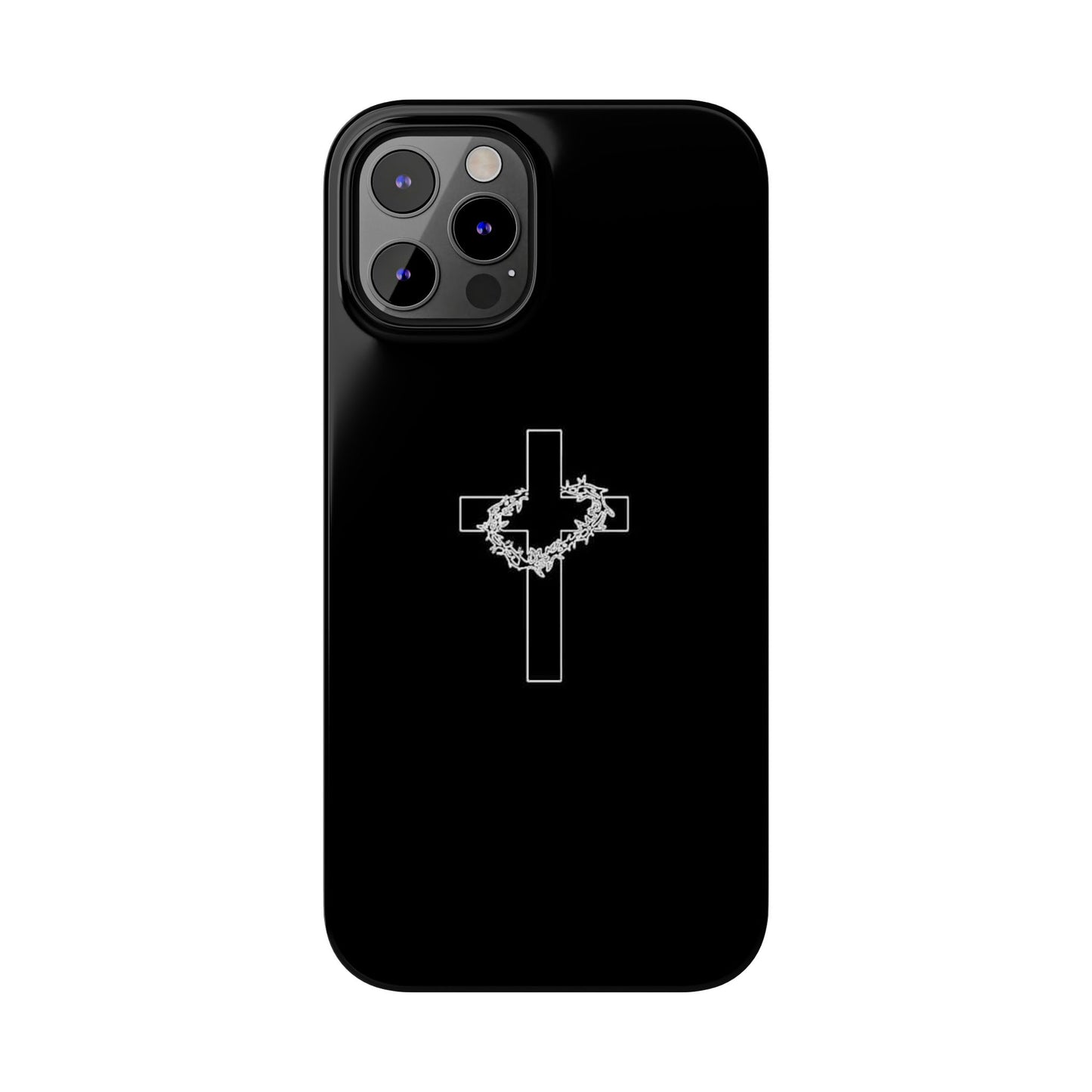 Faith-Inspired Slim Phone Case with Cross Design