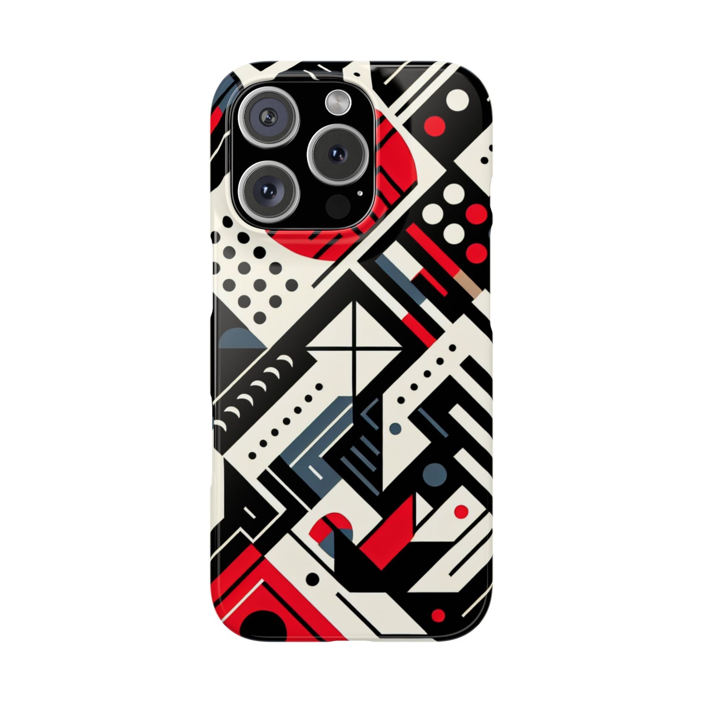 Geometric Abstract Slim Phone Case - Modern Design for Trendsetters