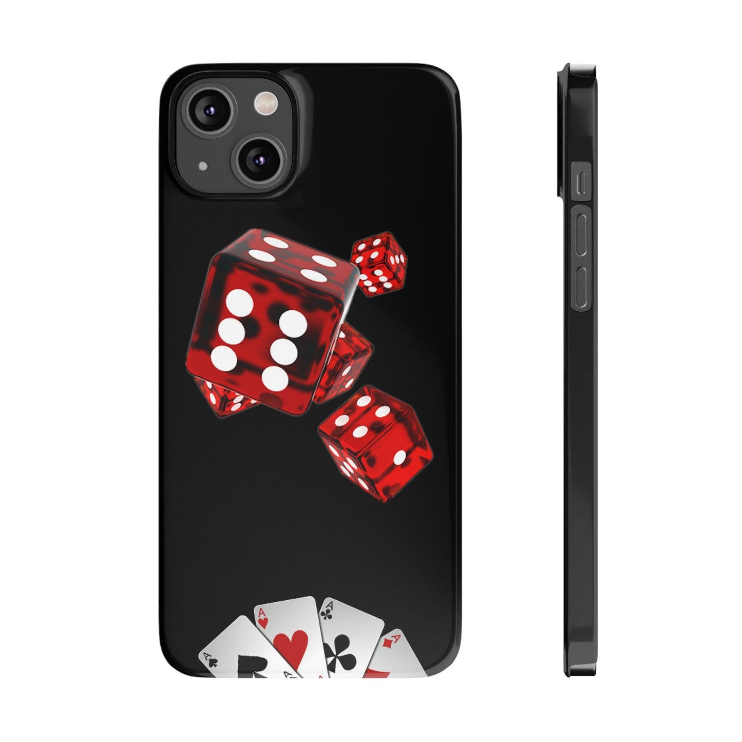 Sleek Casino Dice Slim Phone Case – Perfect for Gamblers and Poker Enthusiasts