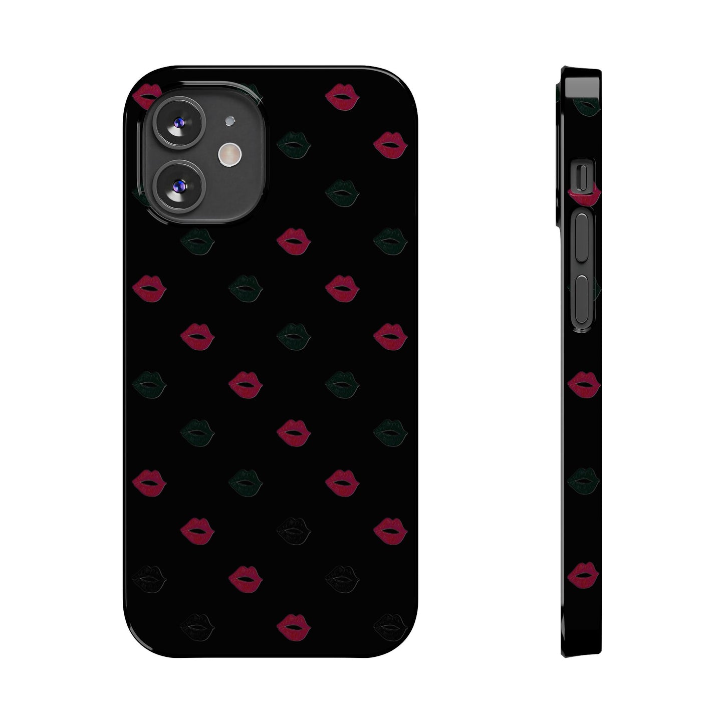 Chic Lip Pattern Slim Phone Case - Stylish Protection for Trendsetters