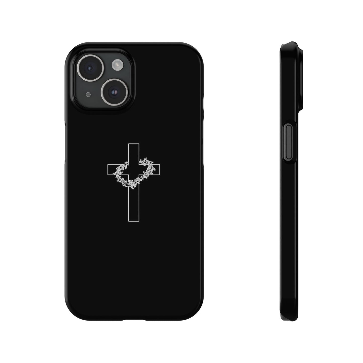 Faith-Inspired Slim Phone Case with Cross Design