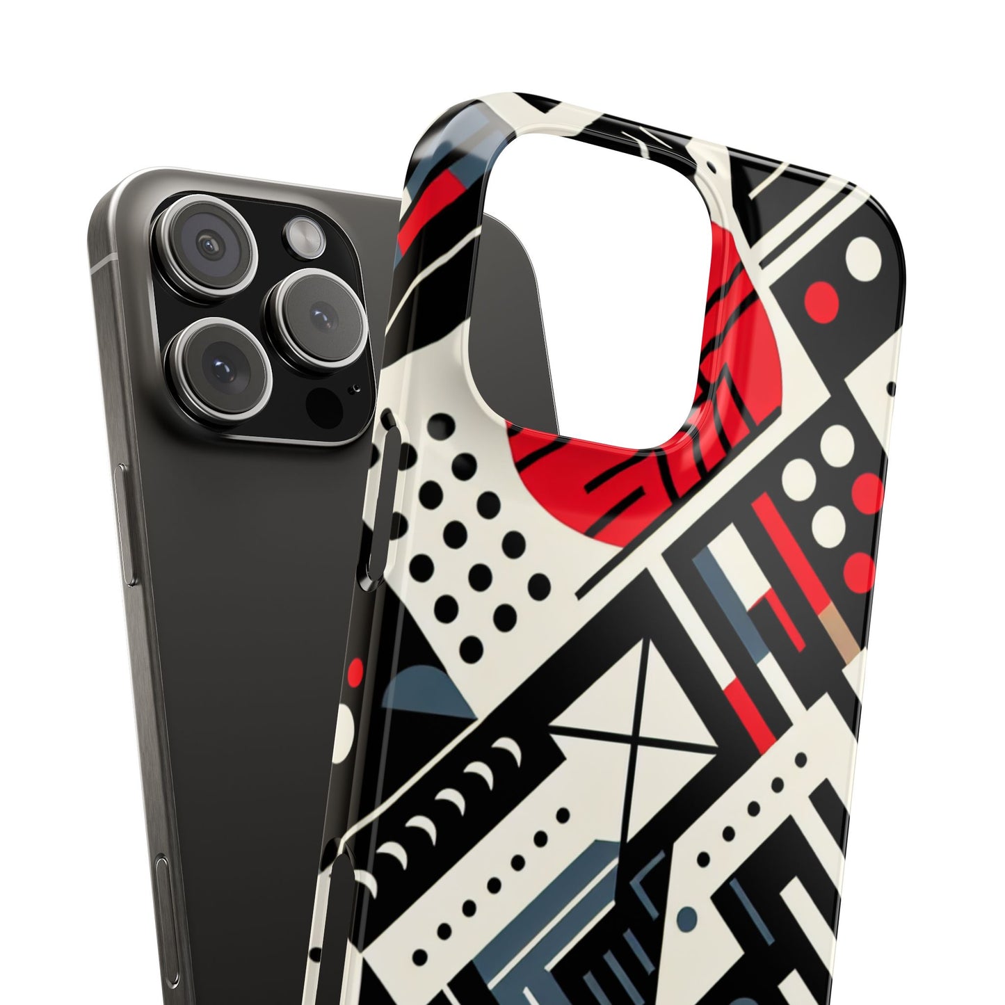 Geometric Abstract Slim Phone Case - Modern Design for Trendsetters