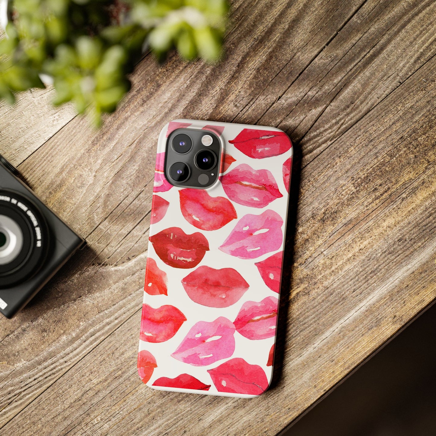 Romantic Kiss Lip Design Slim Phone Case - Perfect Gift for Valentine's Day