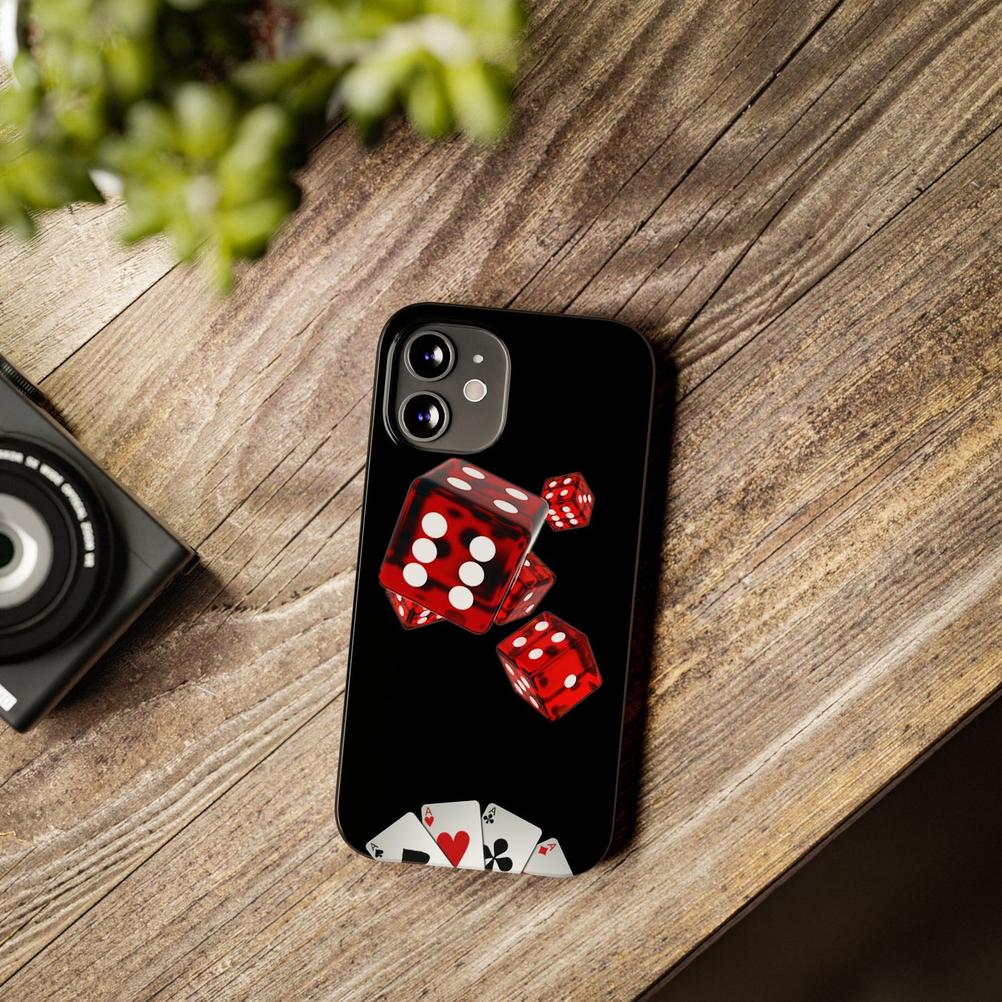 Sleek Casino Dice Slim Phone Case – Perfect for Gamblers and Poker Enthusiasts