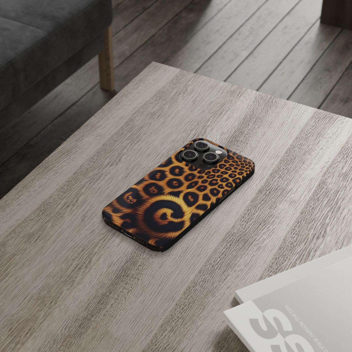 "New" Leopard Print Slim Phone Case - Trendy Animal Design