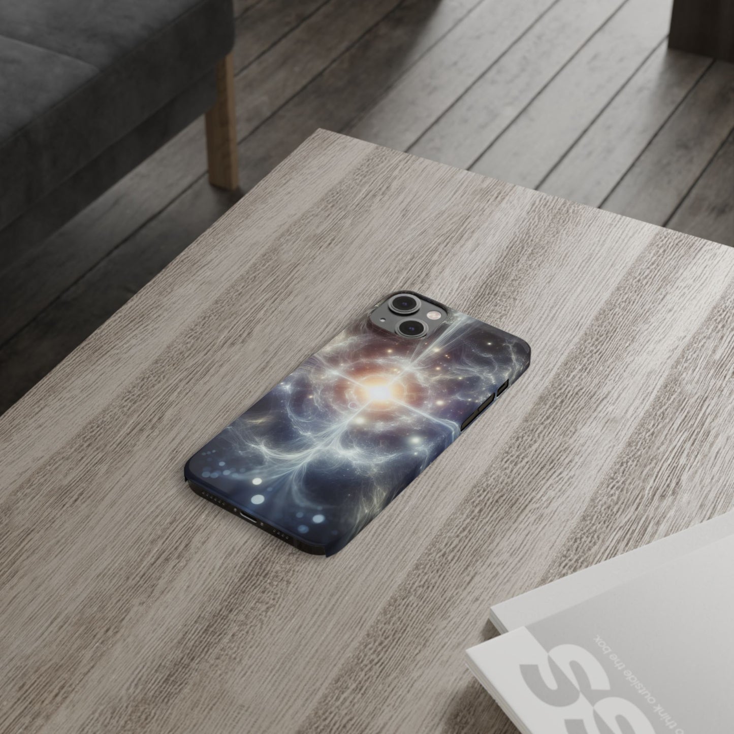 Cosmic Energy Slim Phone Case – Galaxy Design for Astronomy Lovers