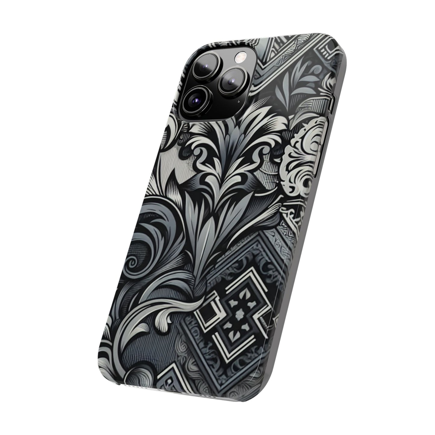 Elegant Floral Slim Phone Case - Stylish Protection for Modern Aesthetics