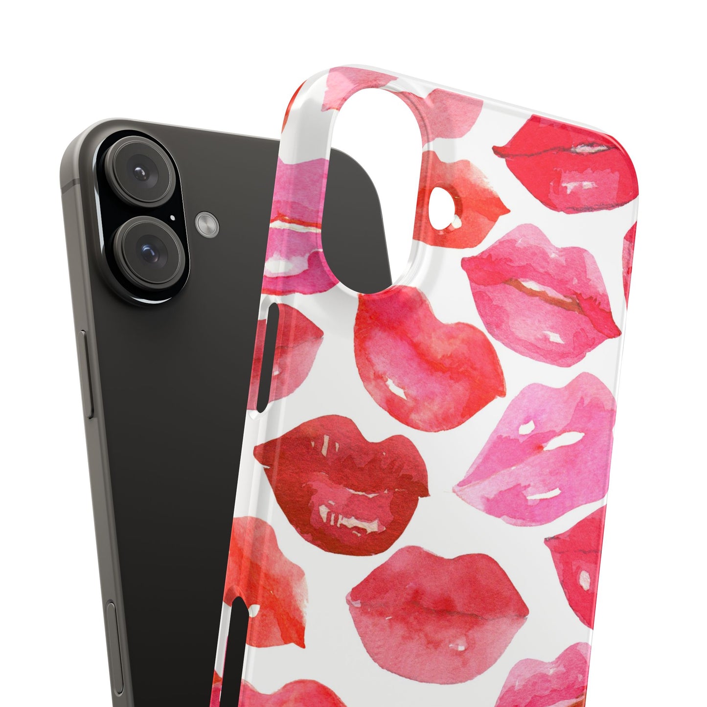 Romantic Kiss Lip Design Slim Phone Case - Perfect Gift for Valentine's Day