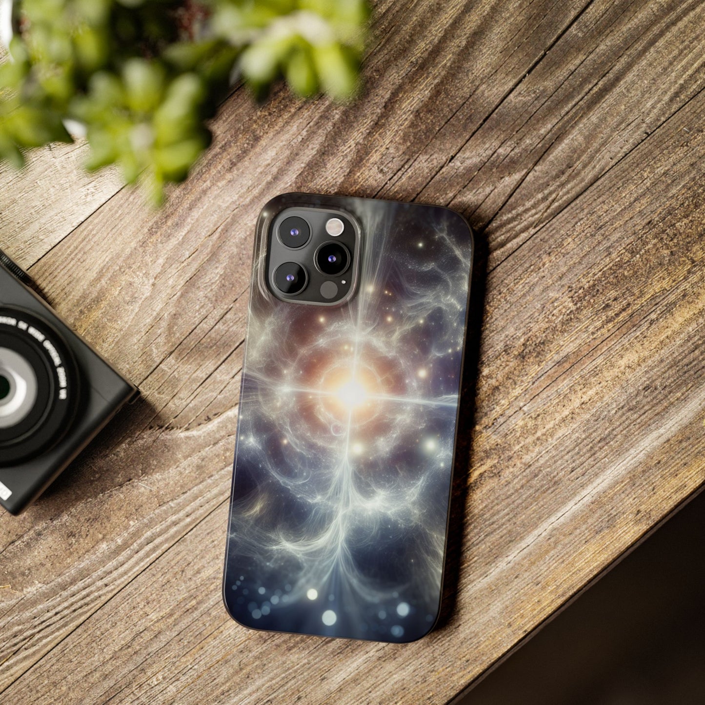 Cosmic Energy Slim Phone Case – Galaxy Design for Astronomy Lovers