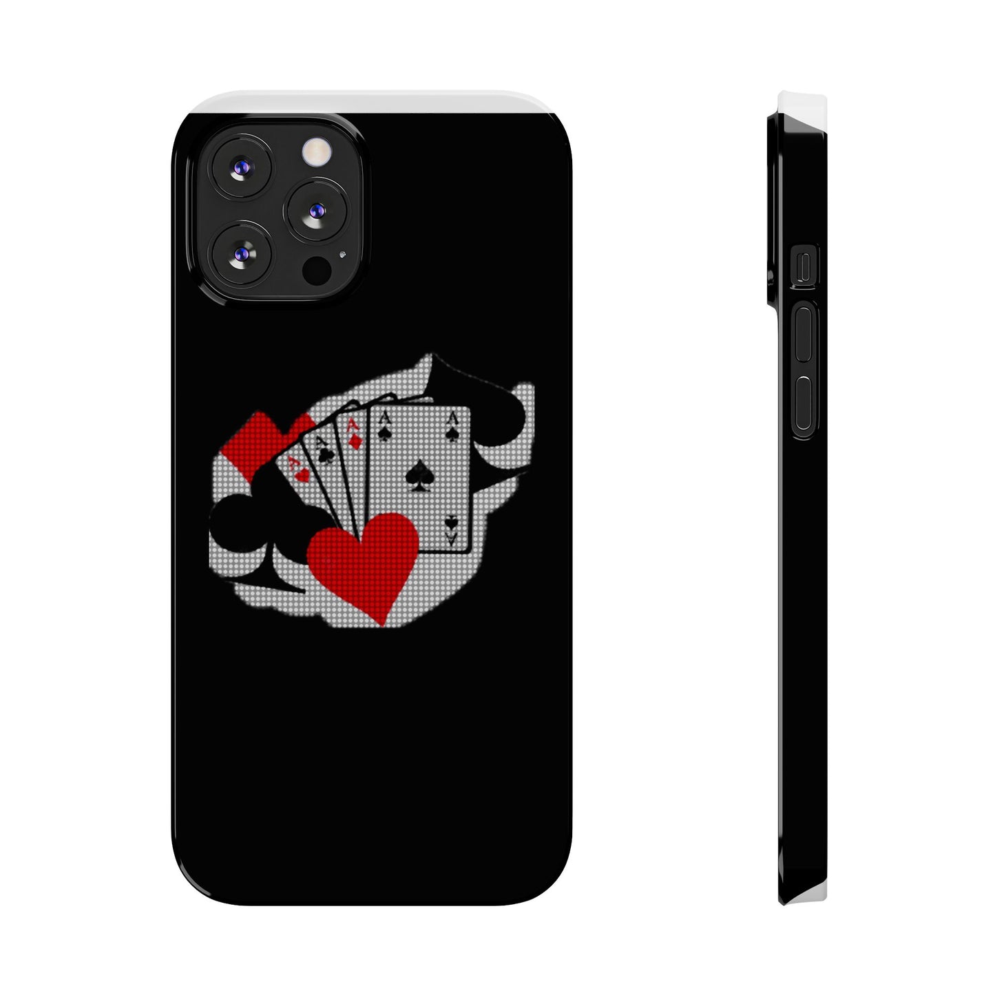 Stylish Slim Phone Case with Poker Design - Perfect for Gamers and Card Enthusiasts