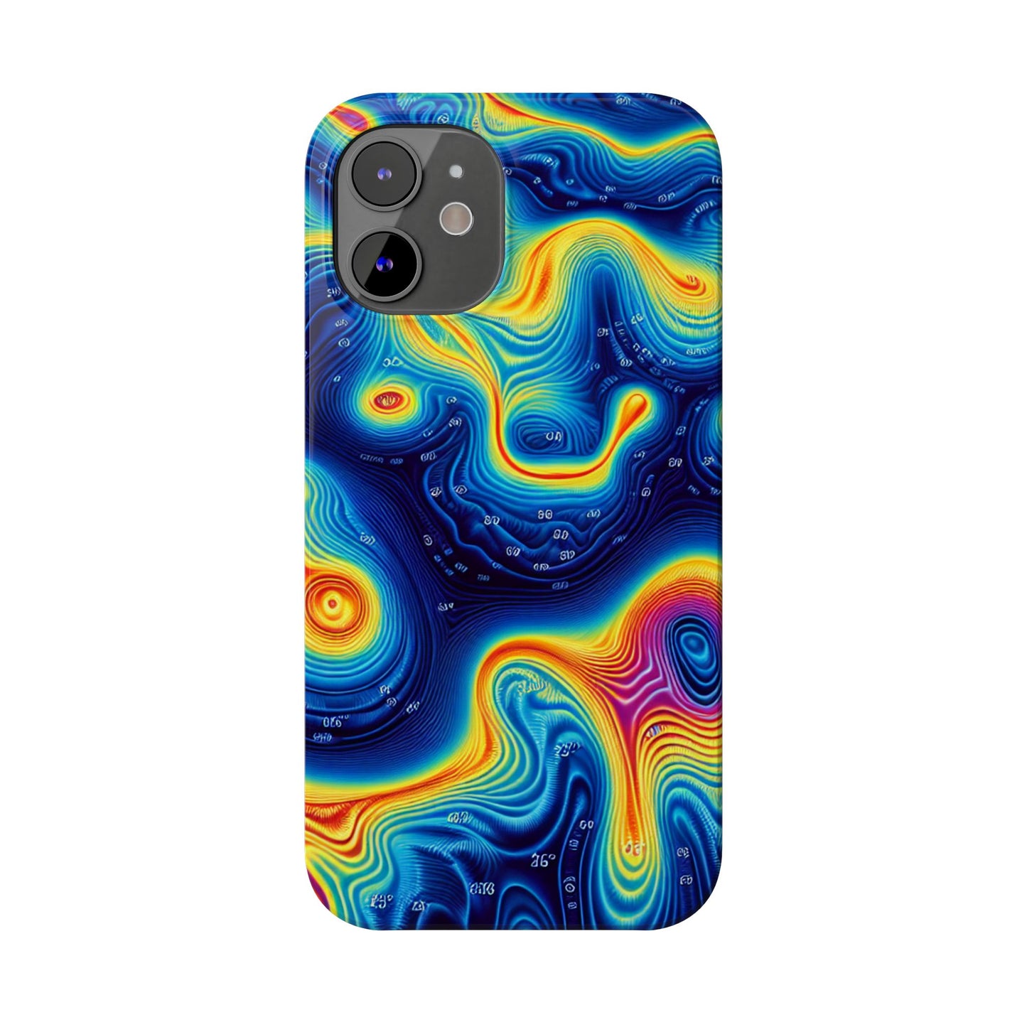 Thermal islands Phone Case - Colorful Geometric Design for Art Lovers