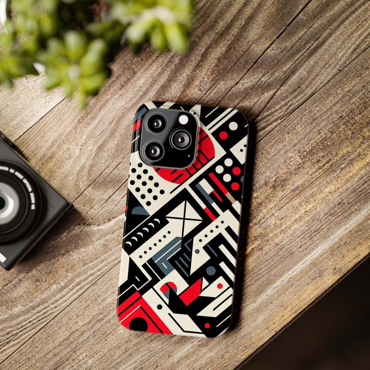 Geometric Abstract Slim Phone Case - Modern Design for Trendsetters