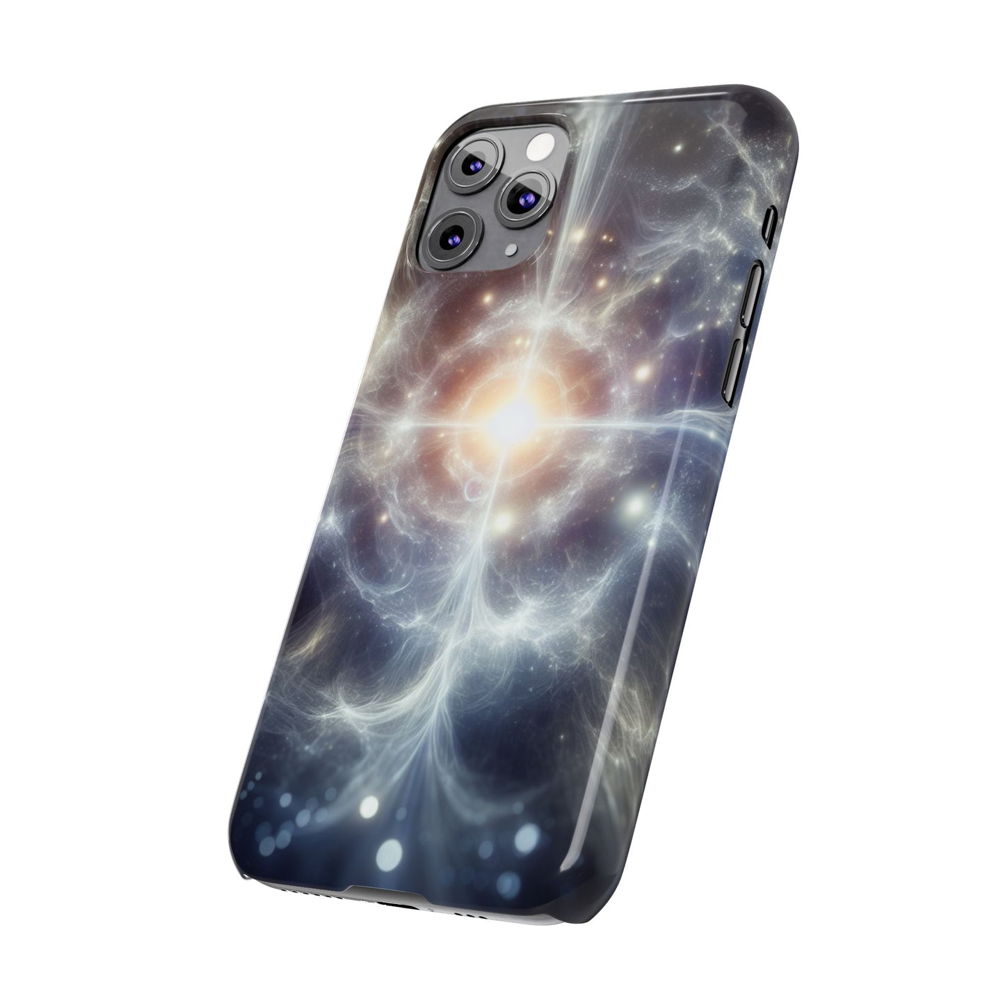 Cosmic Energy Slim Phone Case – Galaxy Design for Astronomy Lovers