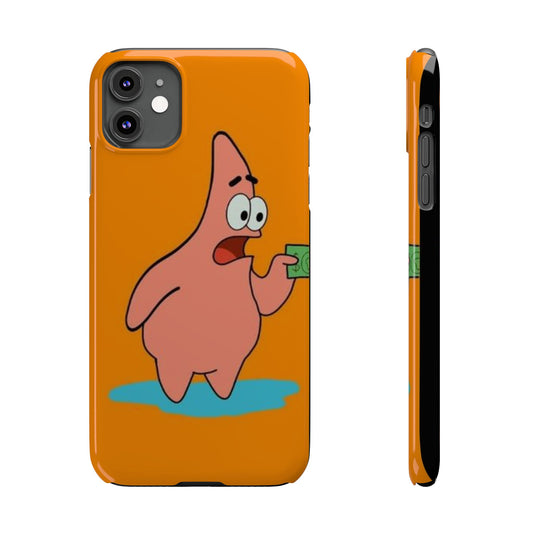 Funny Slim Phone Case with Patrick Star Design - Cute Cartoon Accessory for Phone Lovers