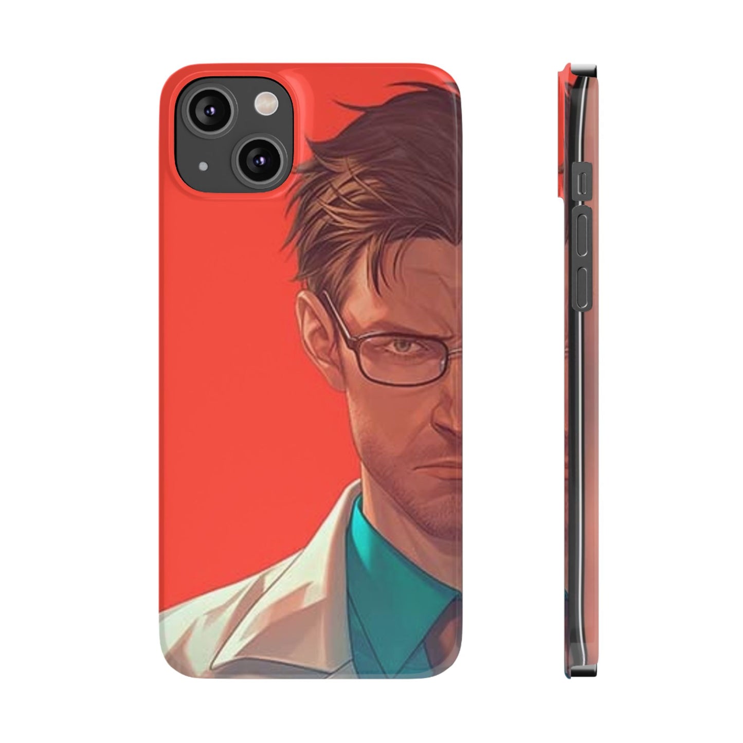 Stylish Slim Phone Case featuring Bold Artistic Design