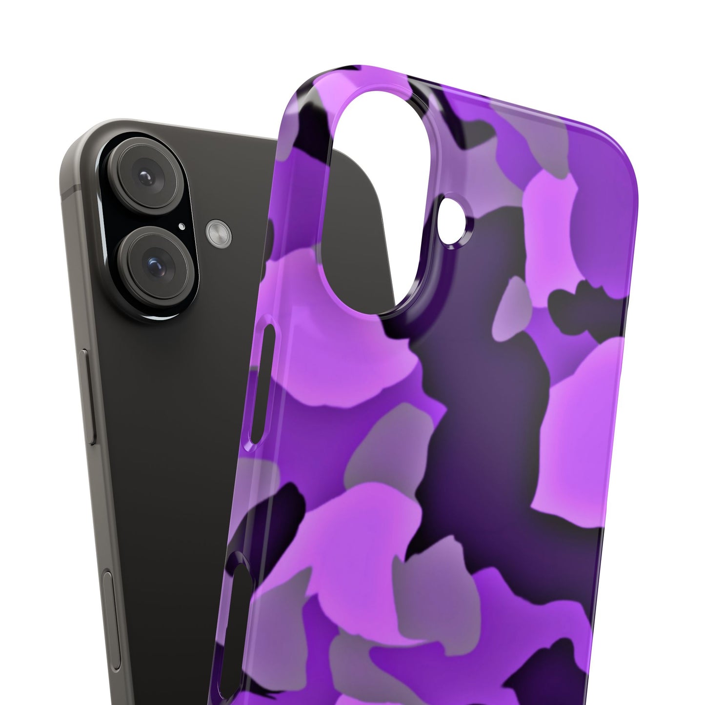 Colorful Purple Abstract Slim Phone Case - Stylish Mobile Accessory for Trendsetters