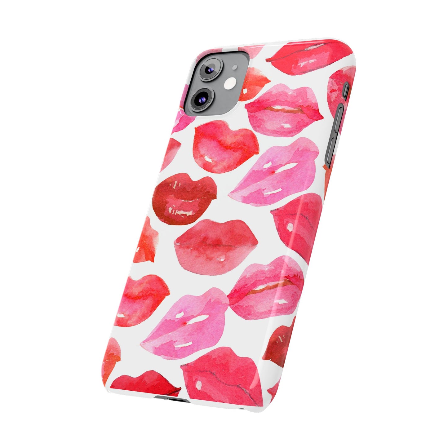 Romantic Kiss Lip Design Slim Phone Case - Perfect Gift for Valentine's Day