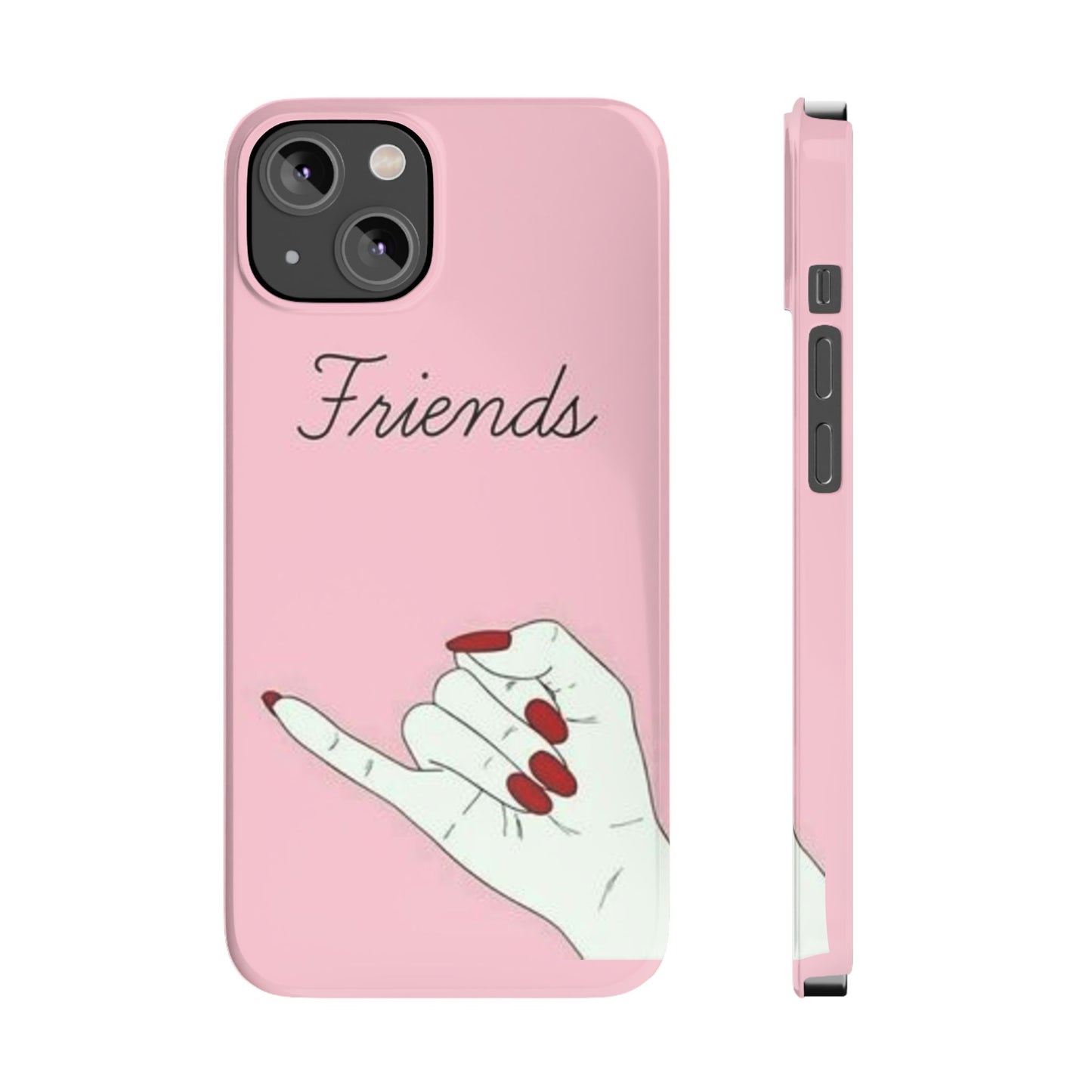 Stylish Slim Phone Case - 'Friends' Design - Perfect Gift for Besties