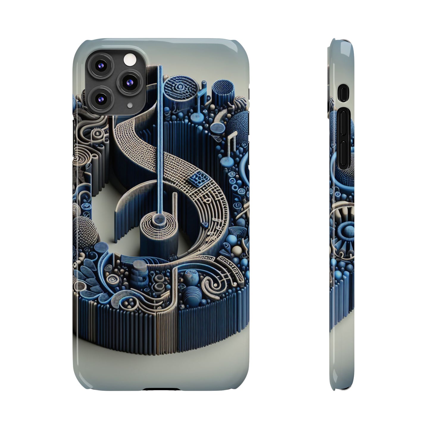 Abstract Musical Note Slim Phone Case - Modern Design for Music Lovers