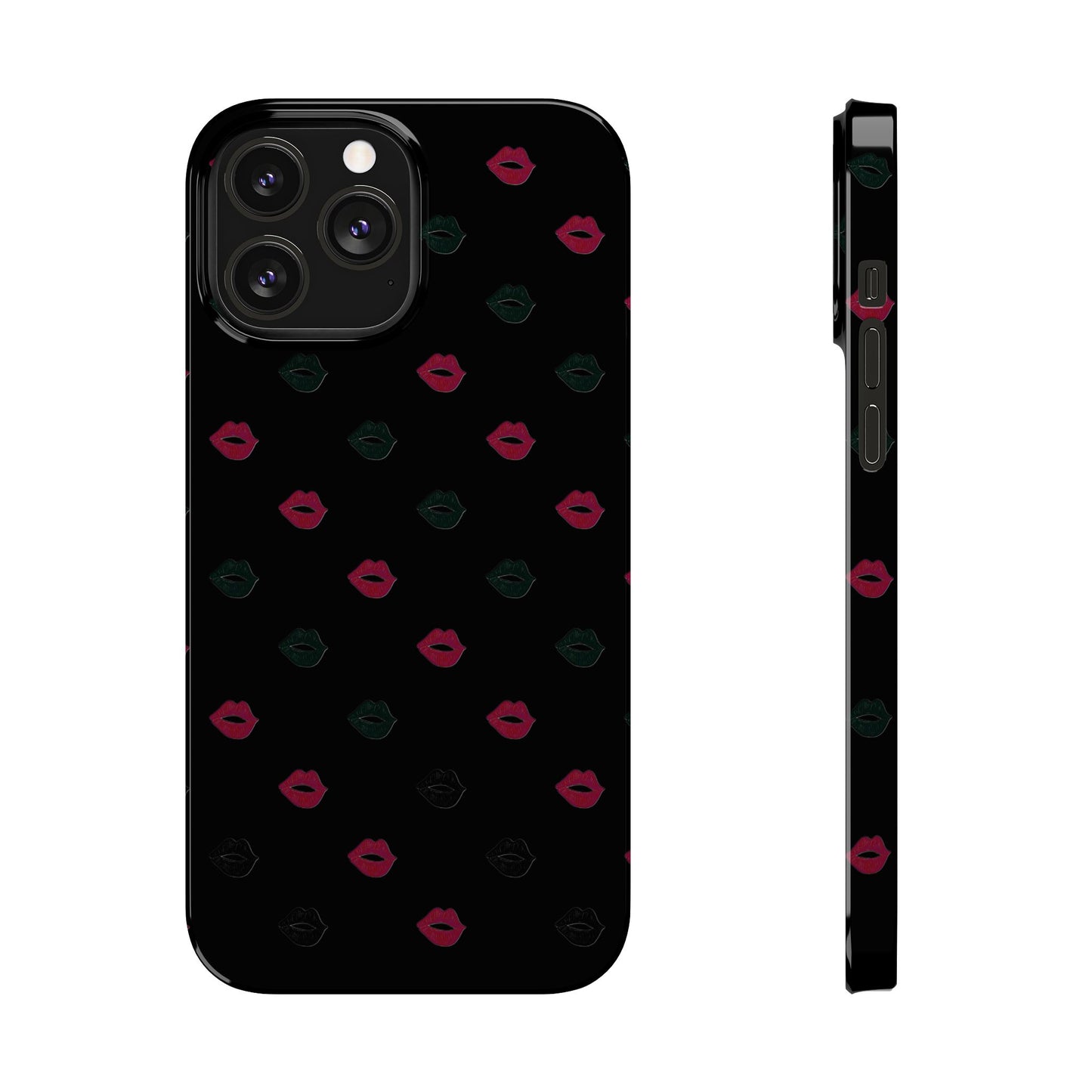 Chic Lip Pattern Slim Phone Case - Stylish Protection for Trendsetters