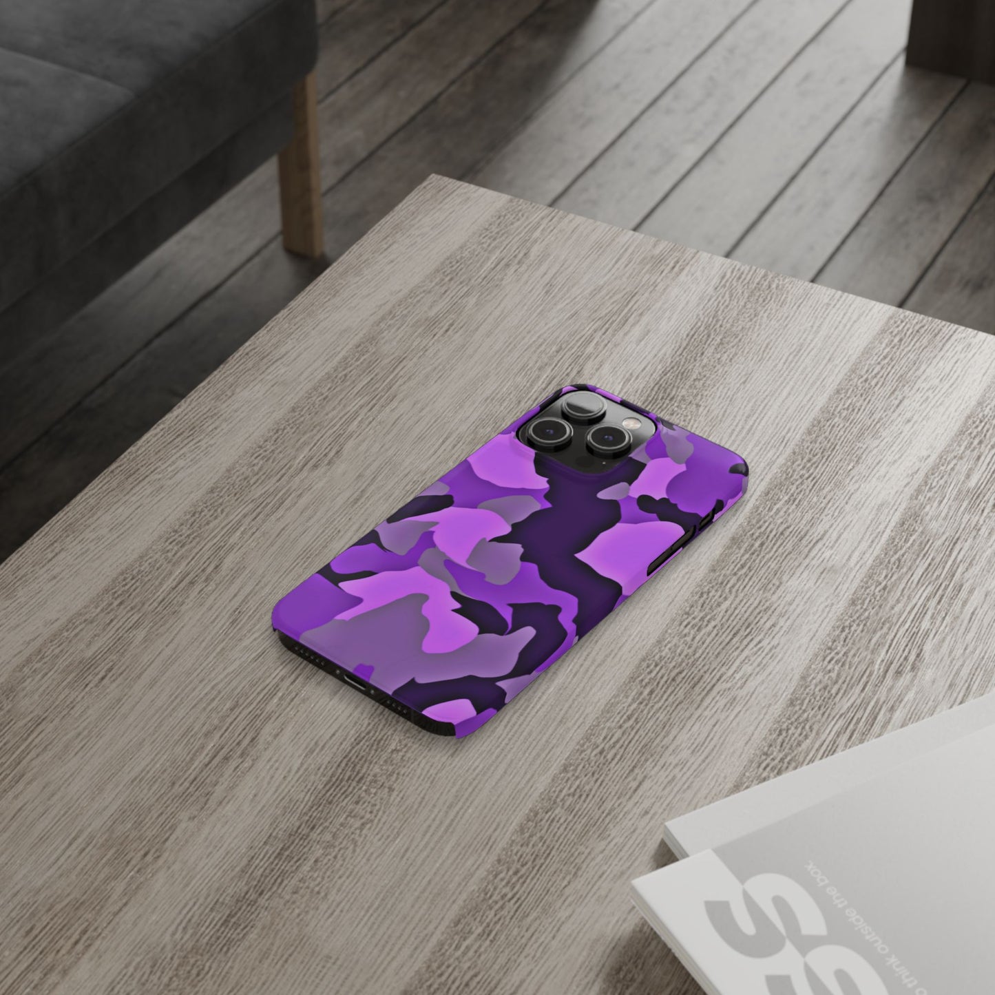 Colorful Purple Abstract Slim Phone Case - Stylish Mobile Accessory for Trendsetters