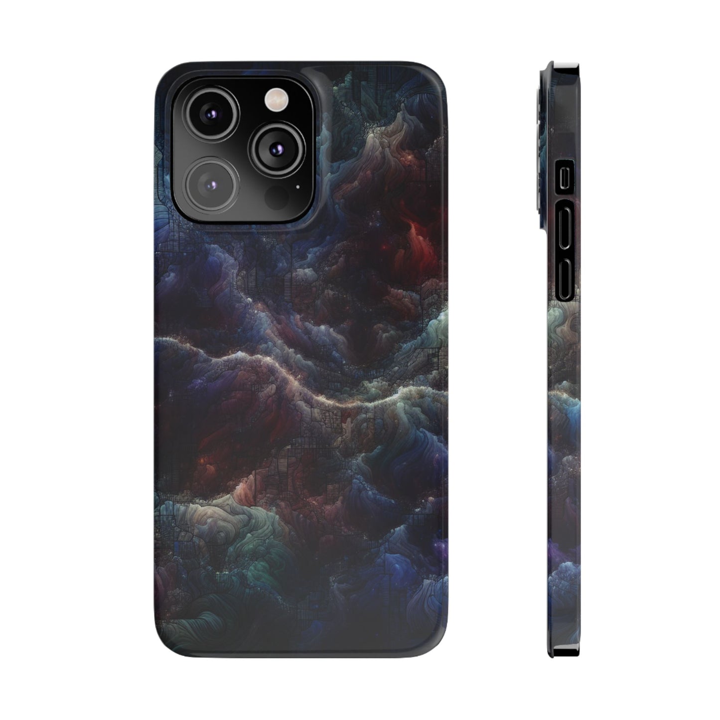 Cosmic Swirl Slim Phone Case - Protect Your Device in Style