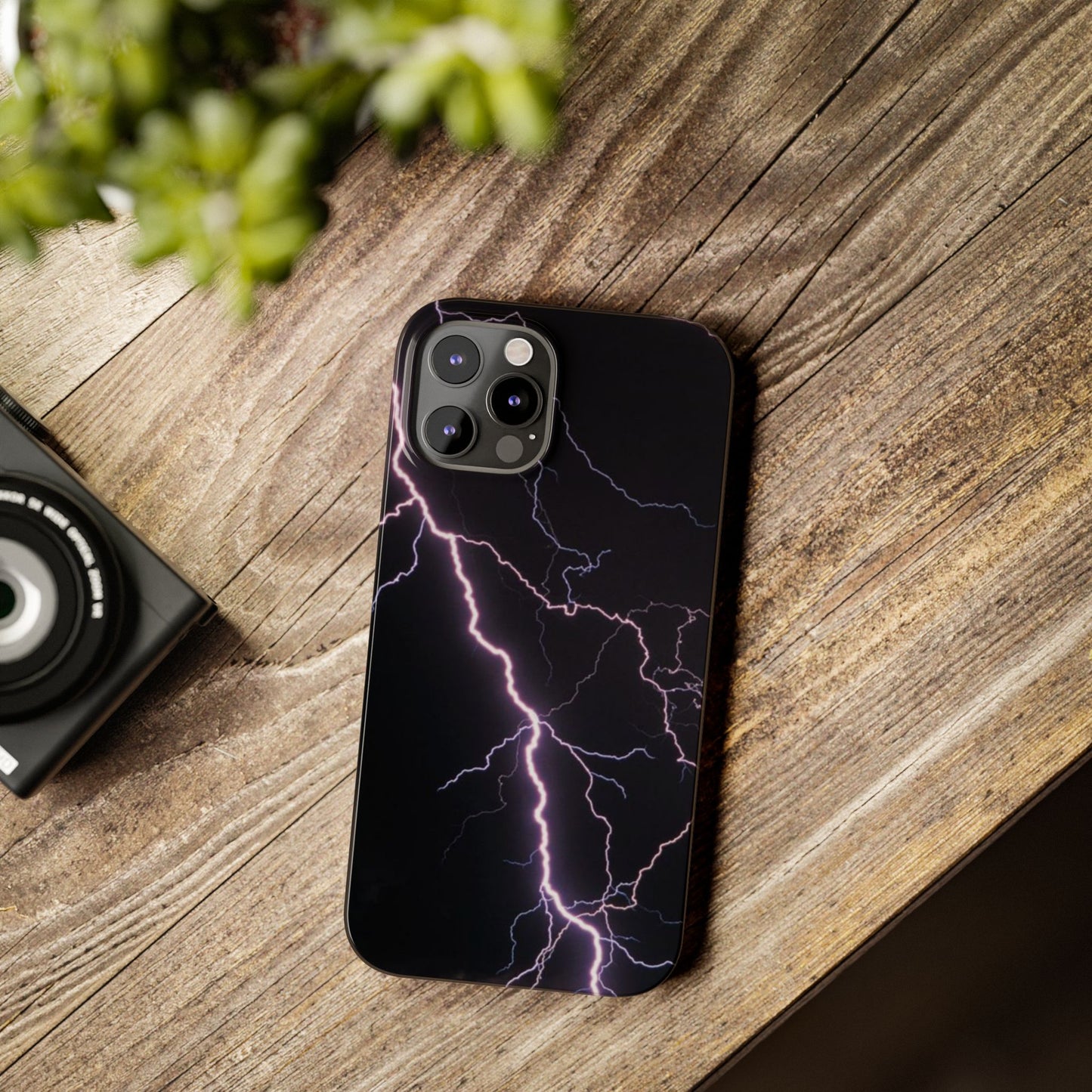 Lightning Bolt Slim Phone Case - Edgy, Stylish Protection for Your Device