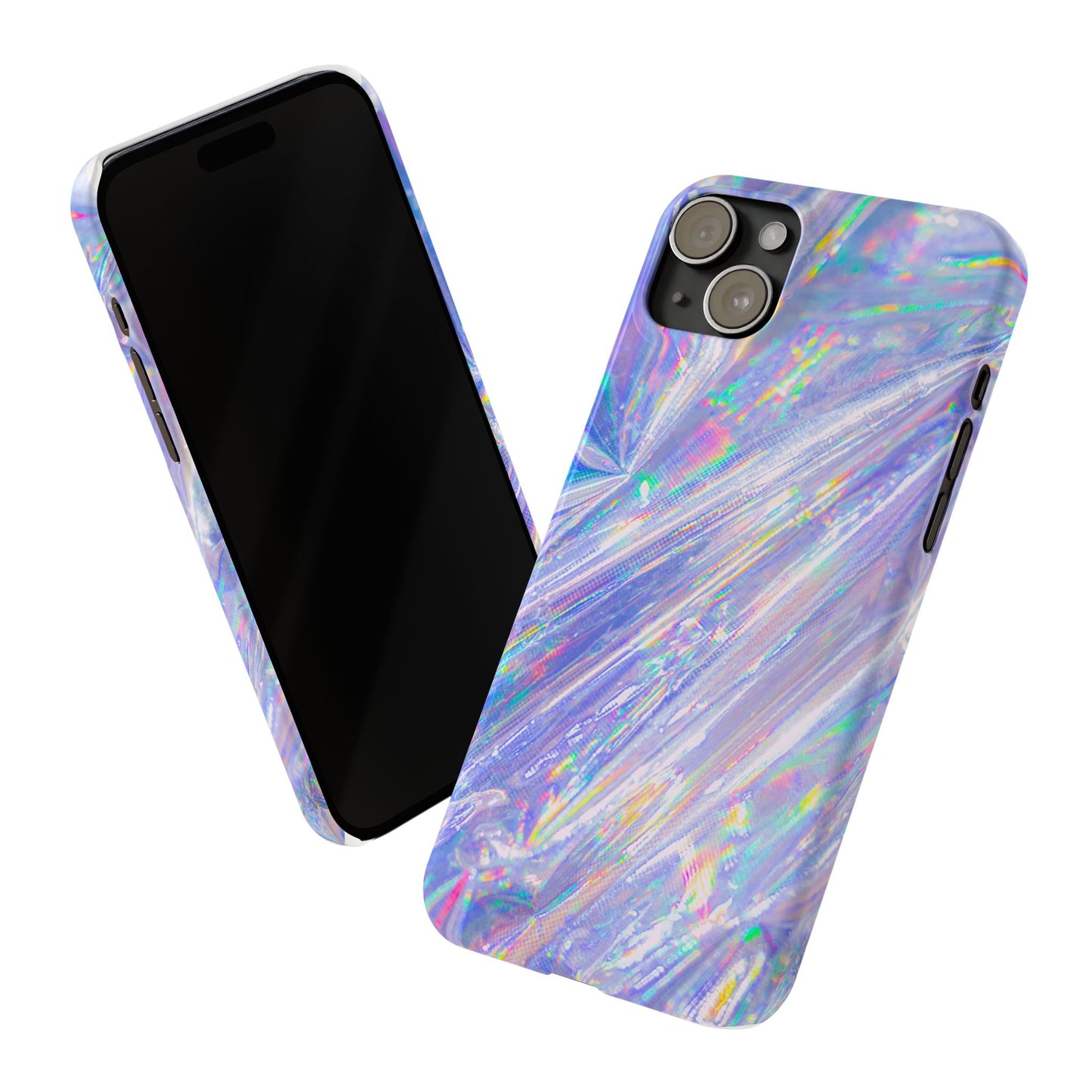 Iridescent Slim Phone Case - Holographic Design for Trendy Protection