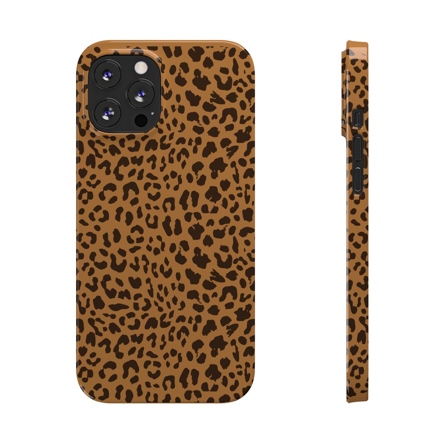 Sleek Leopard Print Slim Phone Case - Stylish & Durable Protection