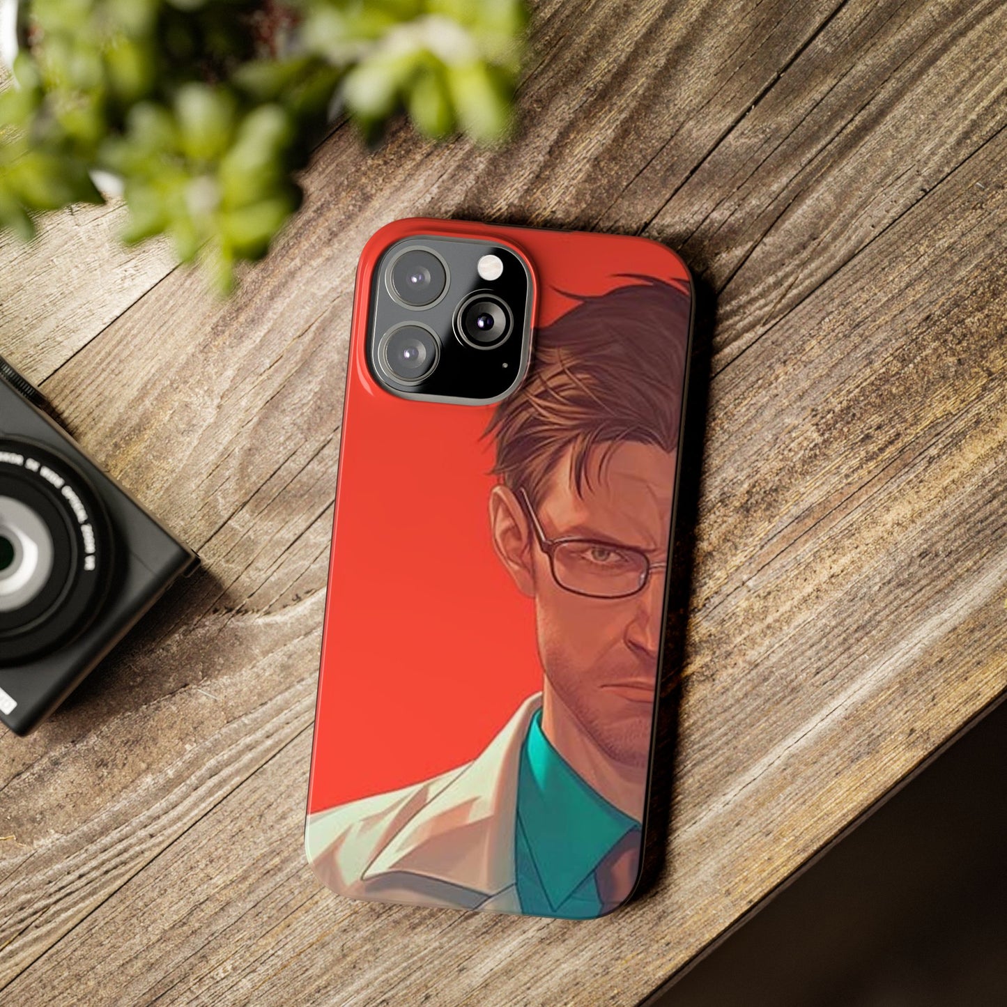 Stylish Slim Phone Case featuring Bold Artistic Design