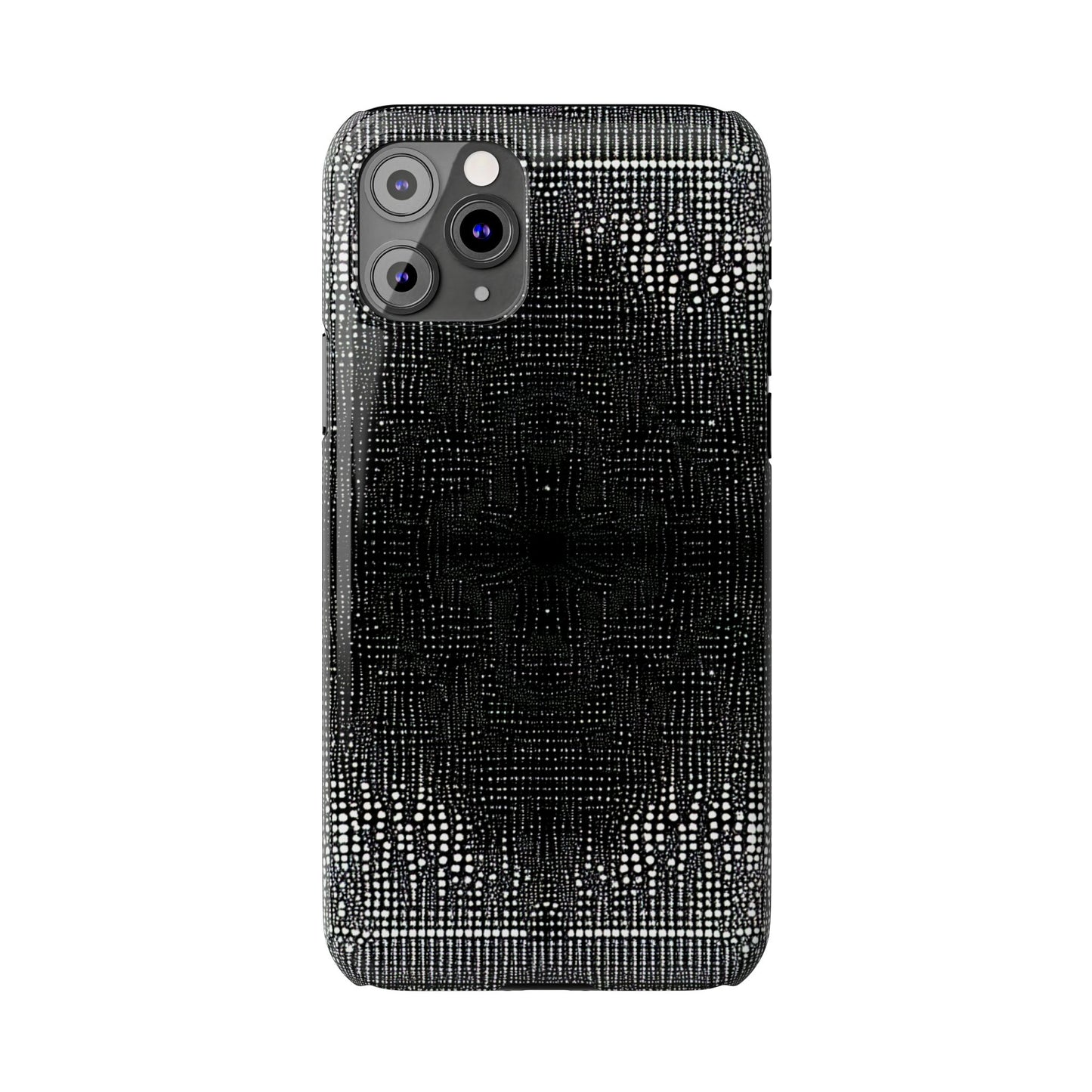 Glamorous Black Diamond Pattern Slim Phone Case