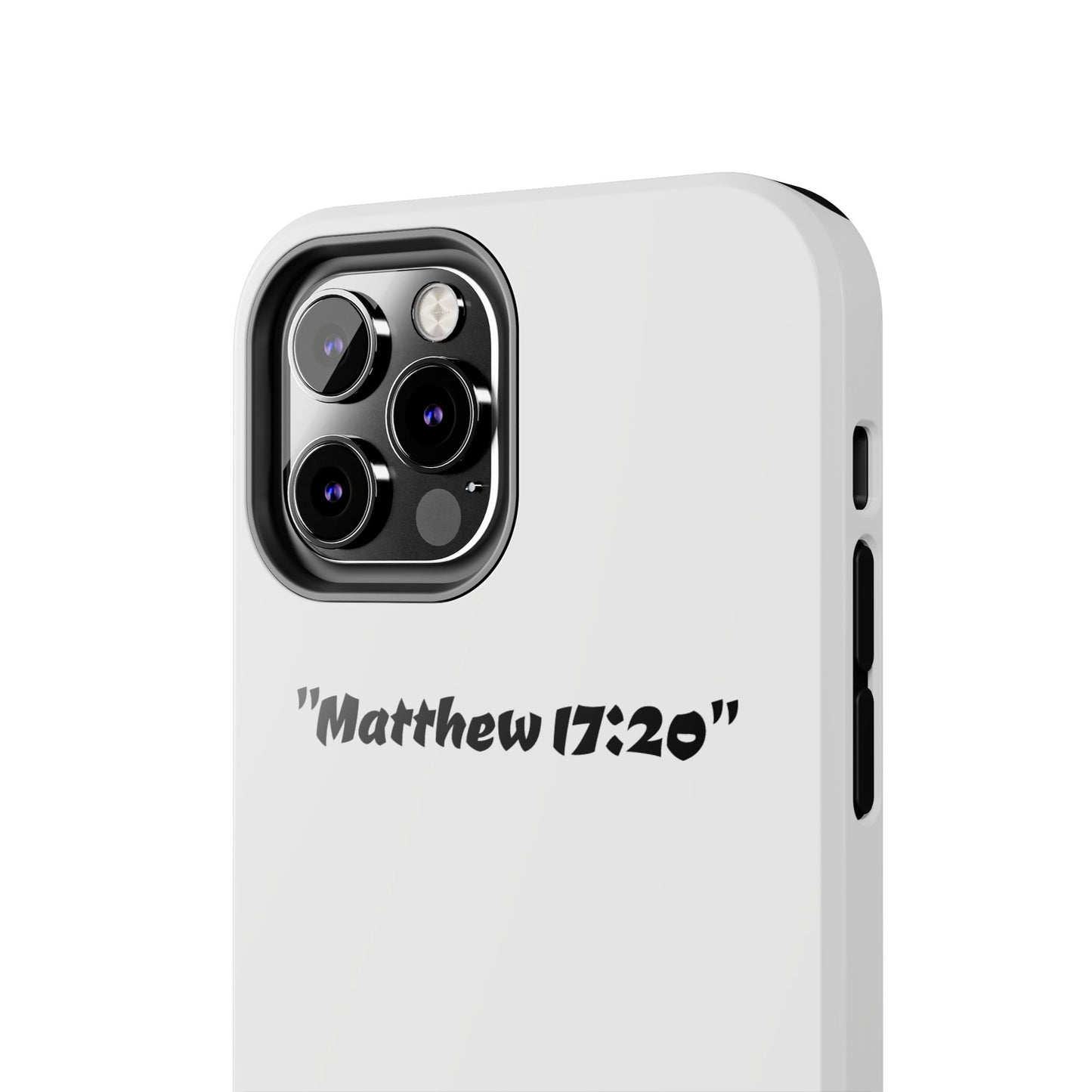 Bible verse "Matthew 17:20" (V2) - Tough iPhone Case