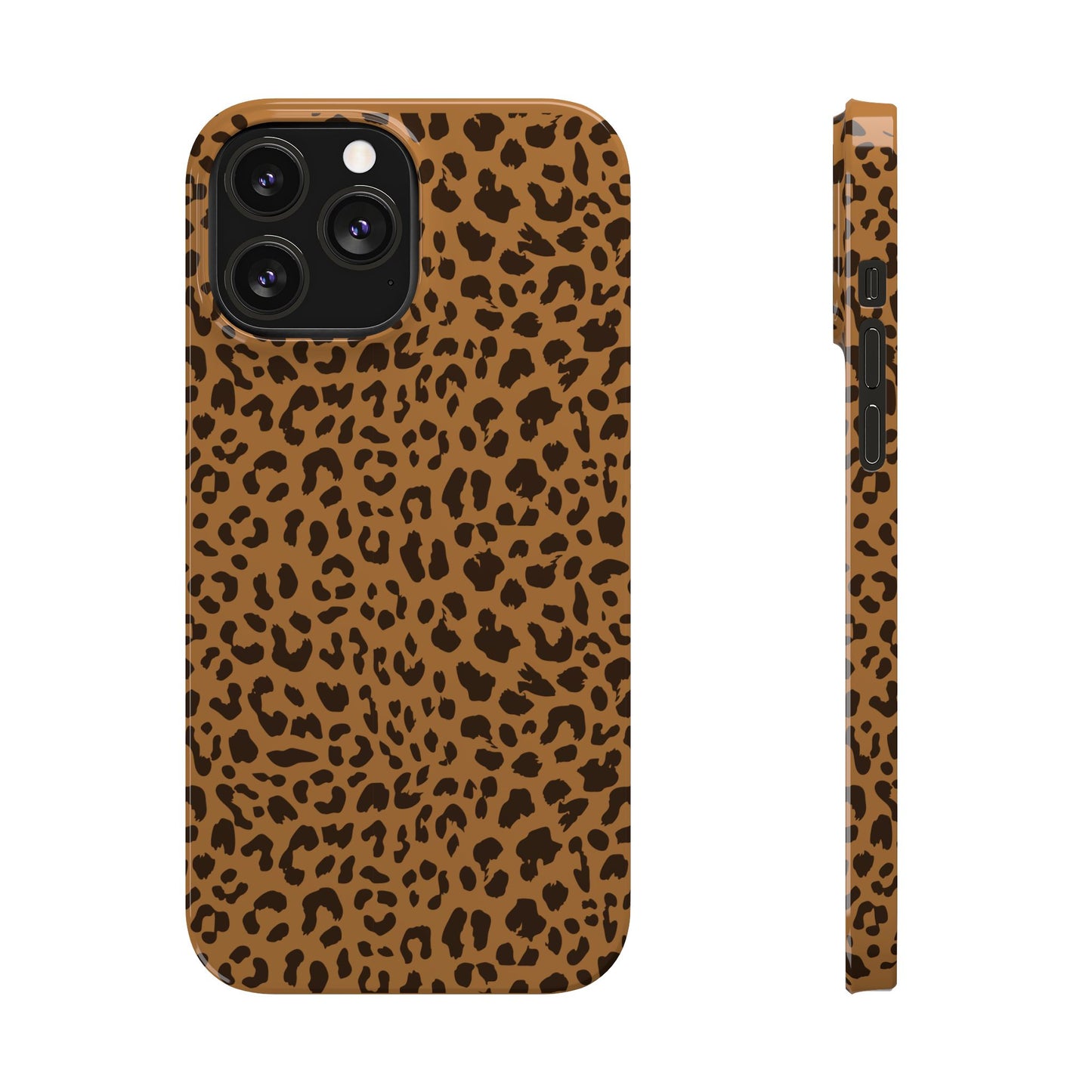 Sleek Leopard Print Slim Phone Case - Stylish & Durable Protection