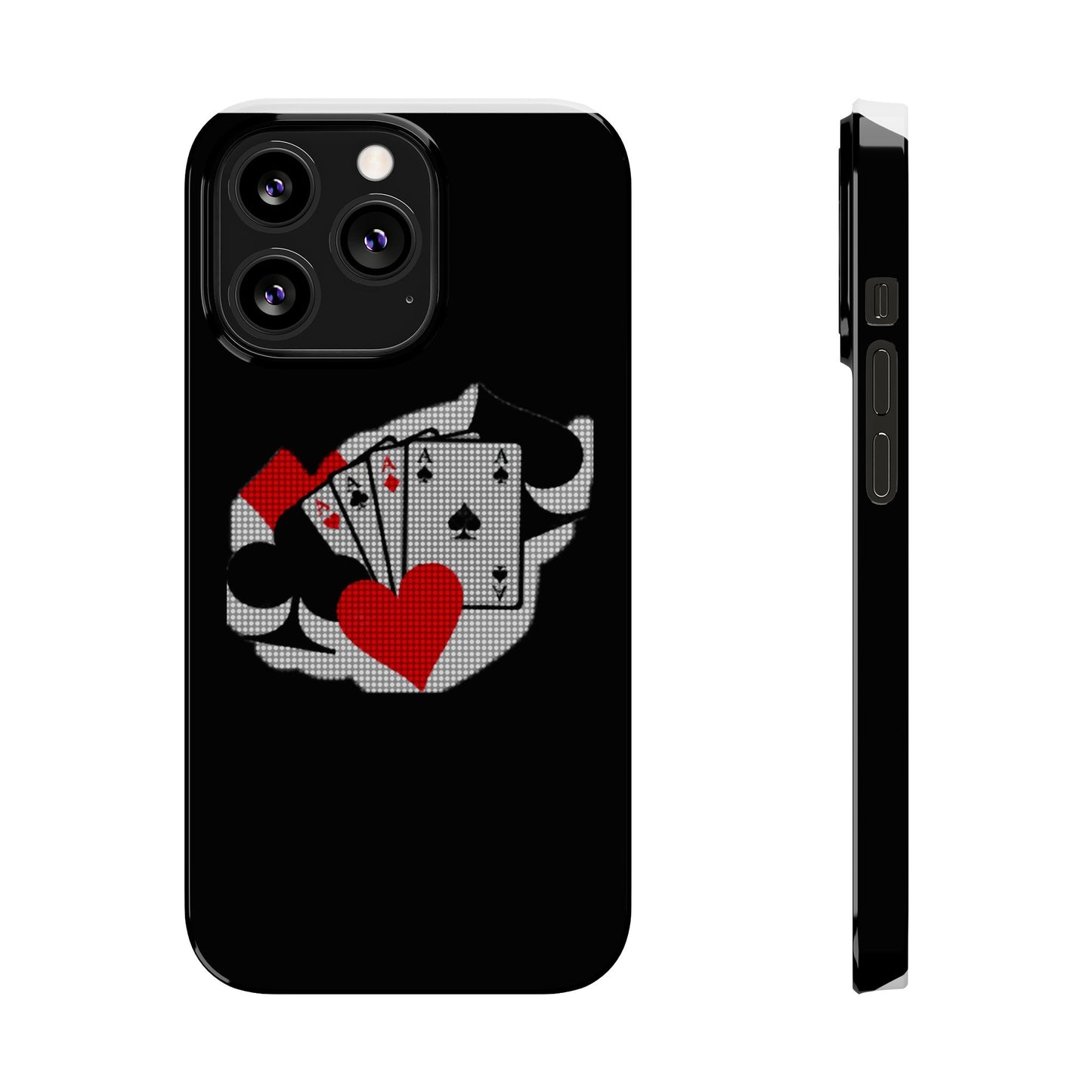 Stylish Slim Phone Case with Poker Design - Perfect for Gamers and Card Enthusiasts